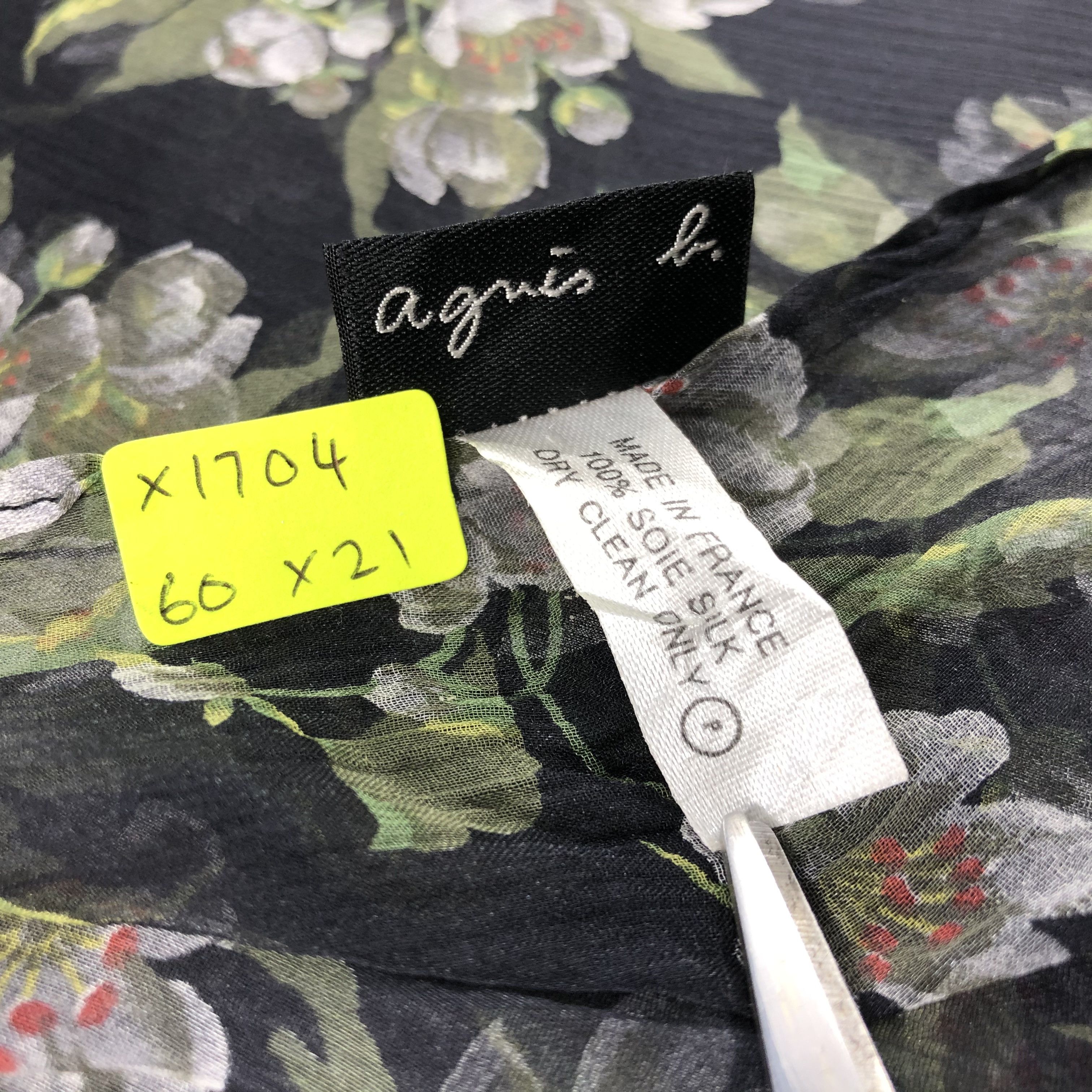 agnes b. Vintage Agnes.B Silk Scarf Size ONE SIZE - 6 Thumbnail