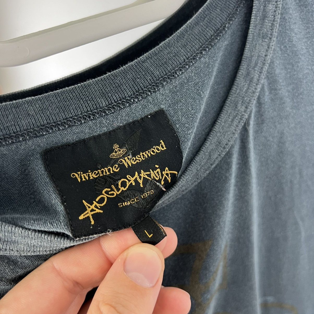 Vivienne Westwood Vintage Vivienne Westwood Anglomania Big Logo T-Shirt Size US L / EU 52-54 / 3 - 4 Thumbnail