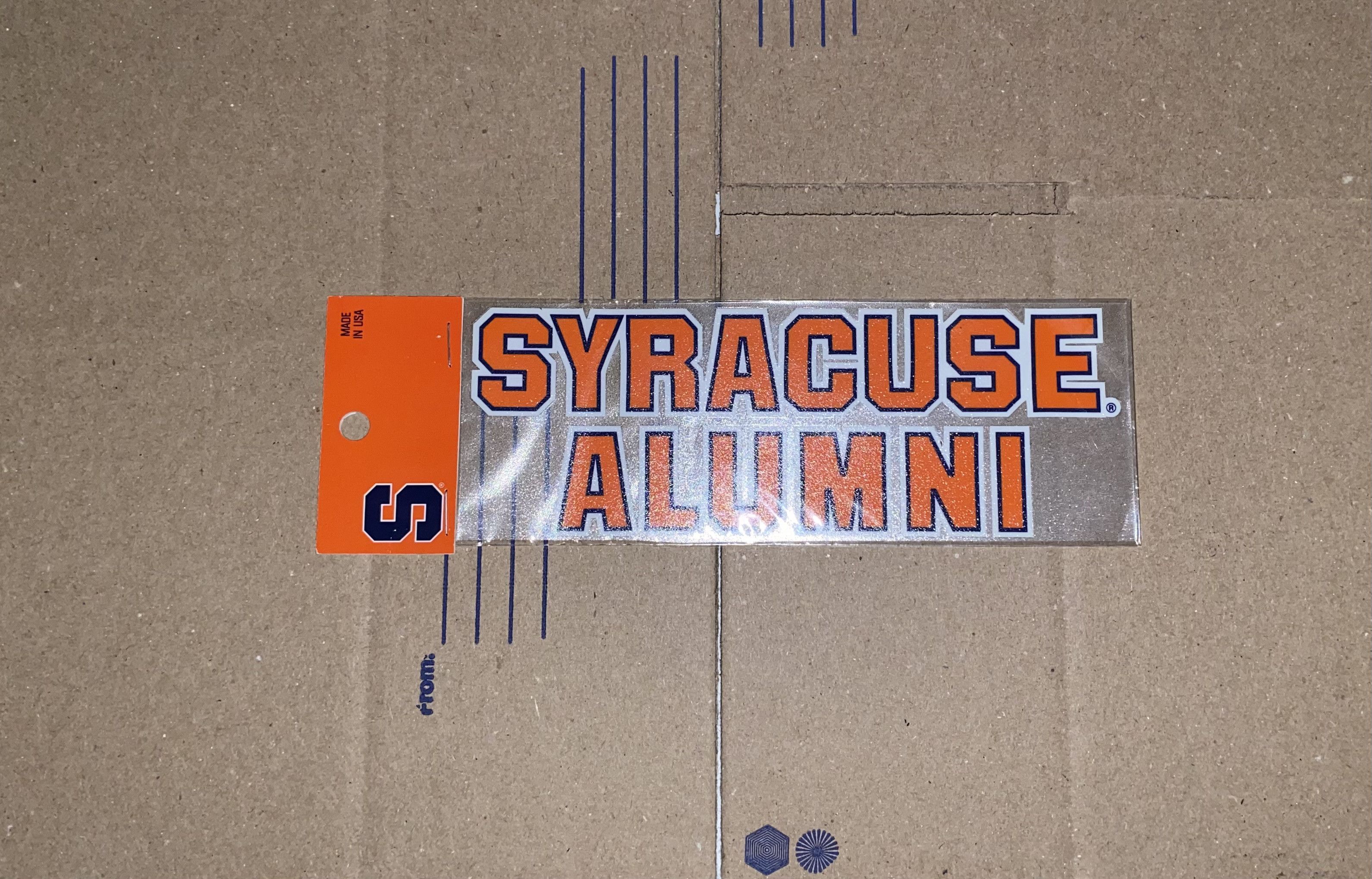 NCAA Syracuse ALUMNI Decal Sticker University College Sports NYC Size ONE SIZE - 1 Thumbnail