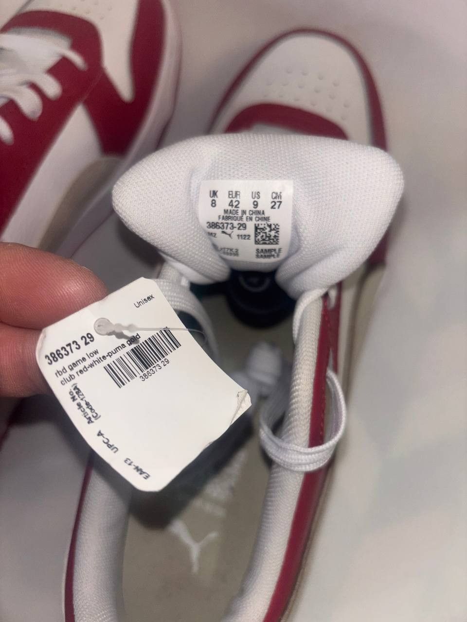 Puma Sneakers Puma White-Club Red-Alpine Snow 386373 size US-9 Size US 9 / EU 42 - 6 Thumbnail