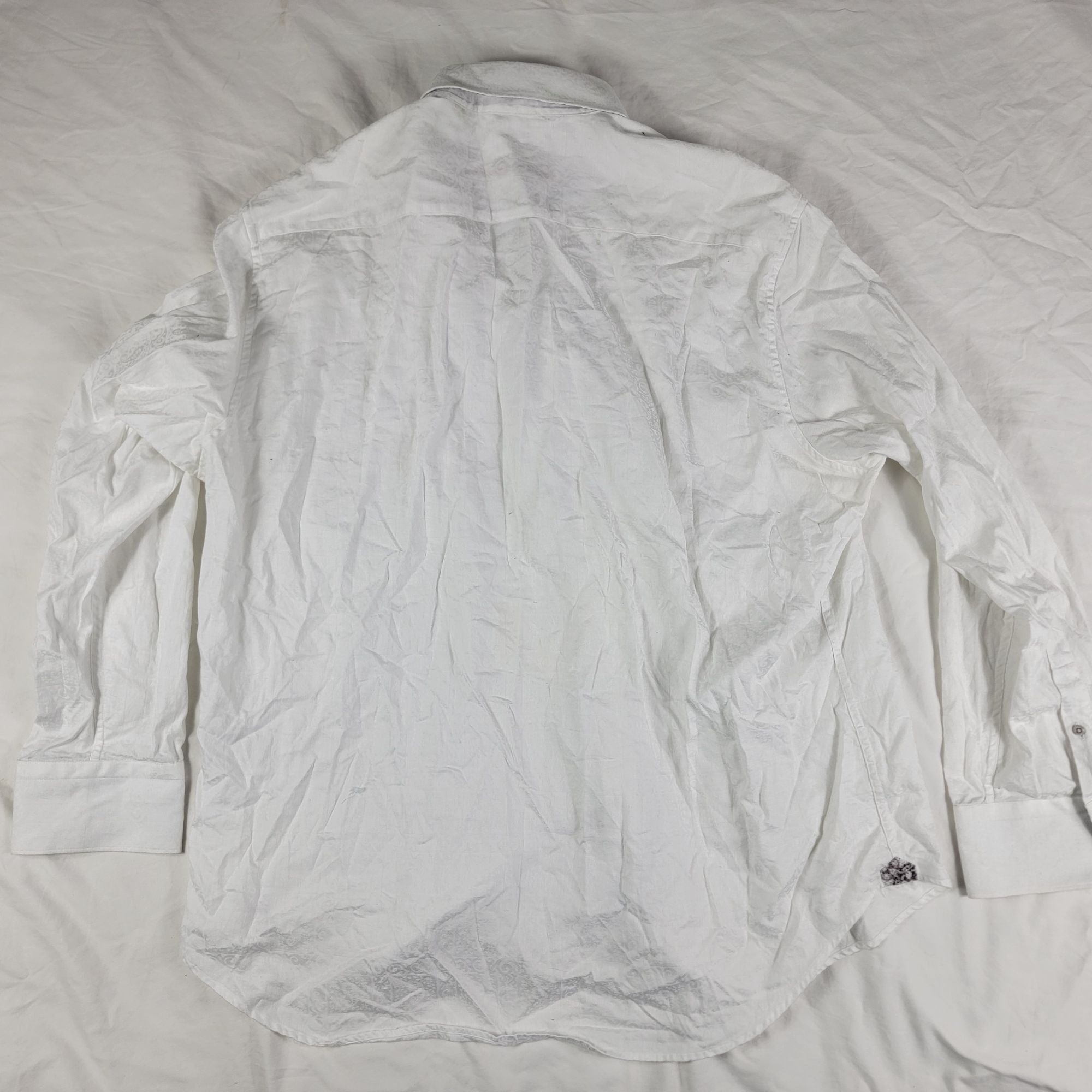 Robert Graham Robert Graham Mens 3XL Classic Fit White Button Down Shirt L Size US XXL / EU 58 / 5 - 2 Thumbnail