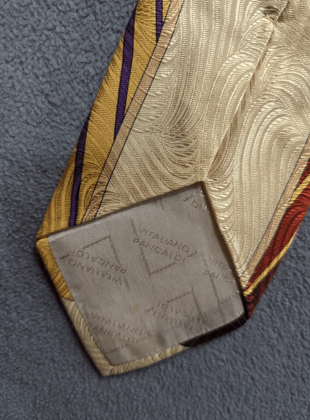 Vitaliano Vintage Vitaliano Pancaldi Italy silk neck tie Size ONE SIZE - 7 Thumbnail