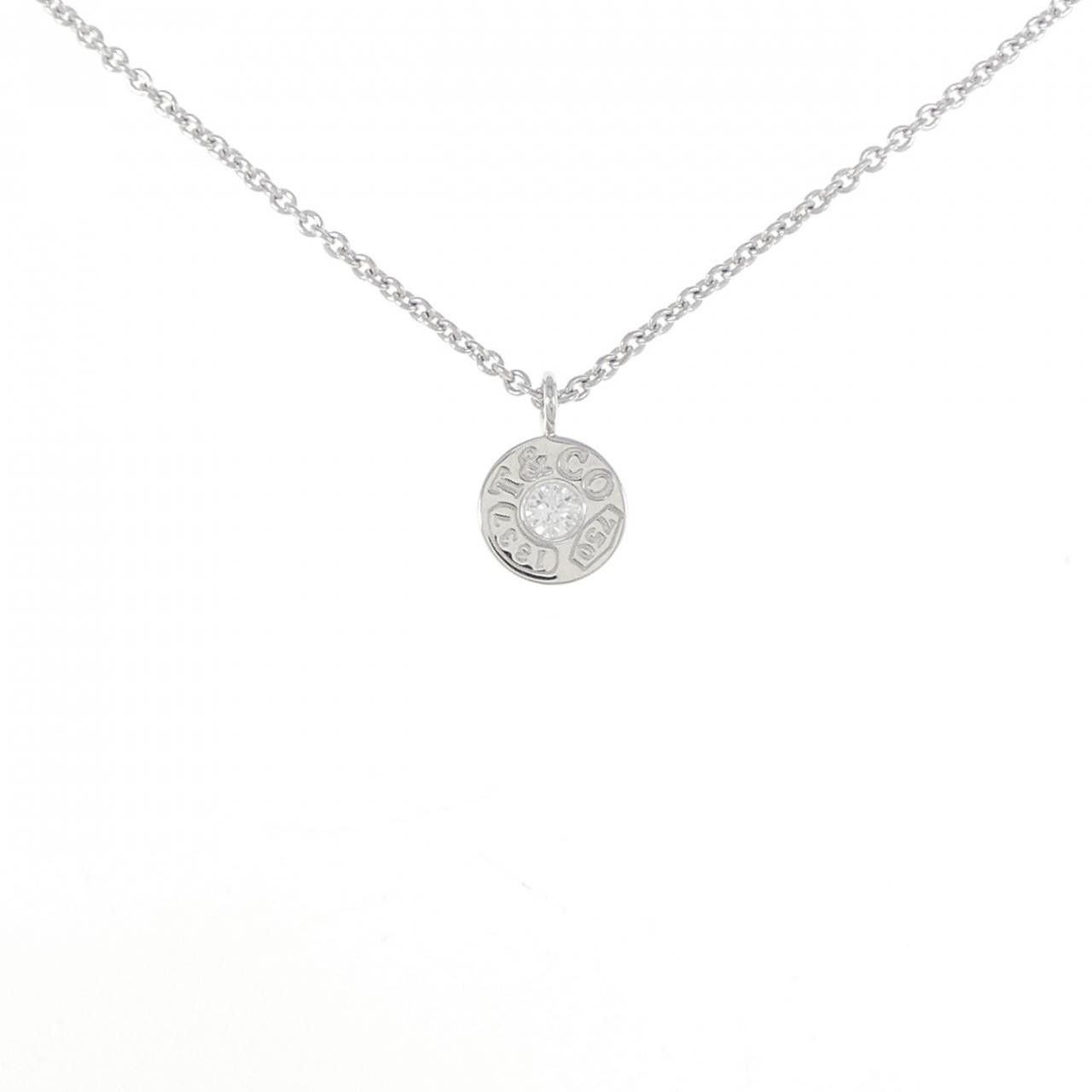 Tiffany & Co. Tiffany & Co. Tiffany 1837 Circle 750 White Gold Diamond Necklace Calfskin Necklace 60011647 DUTY FREE for USA Size ONE SIZE - 1 Thumbnail