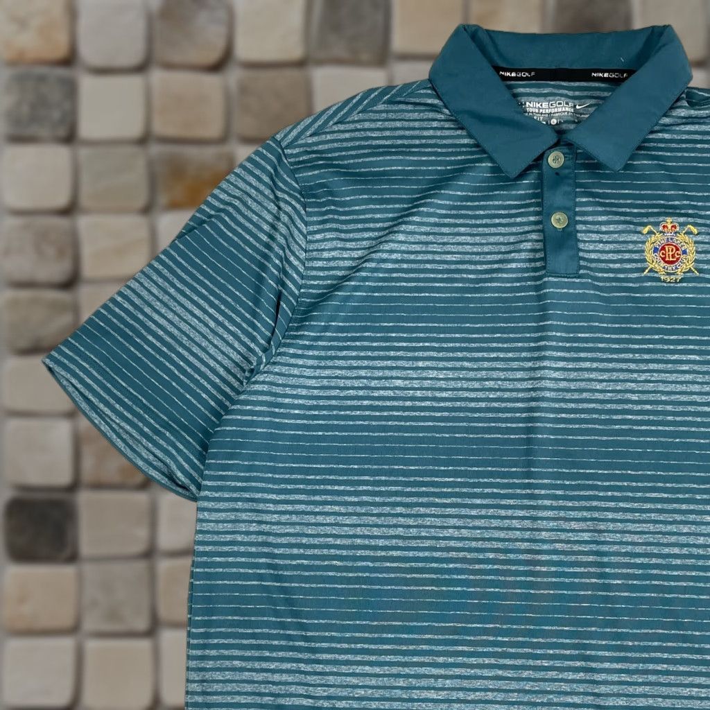 Nike Nike Polo Shirt Mens Large Blue Dri-Fit Golf Short Sleeve Golfing Swoosh Outdoors Size US L / EU 52-54 / 3 - 1 Thumbnail