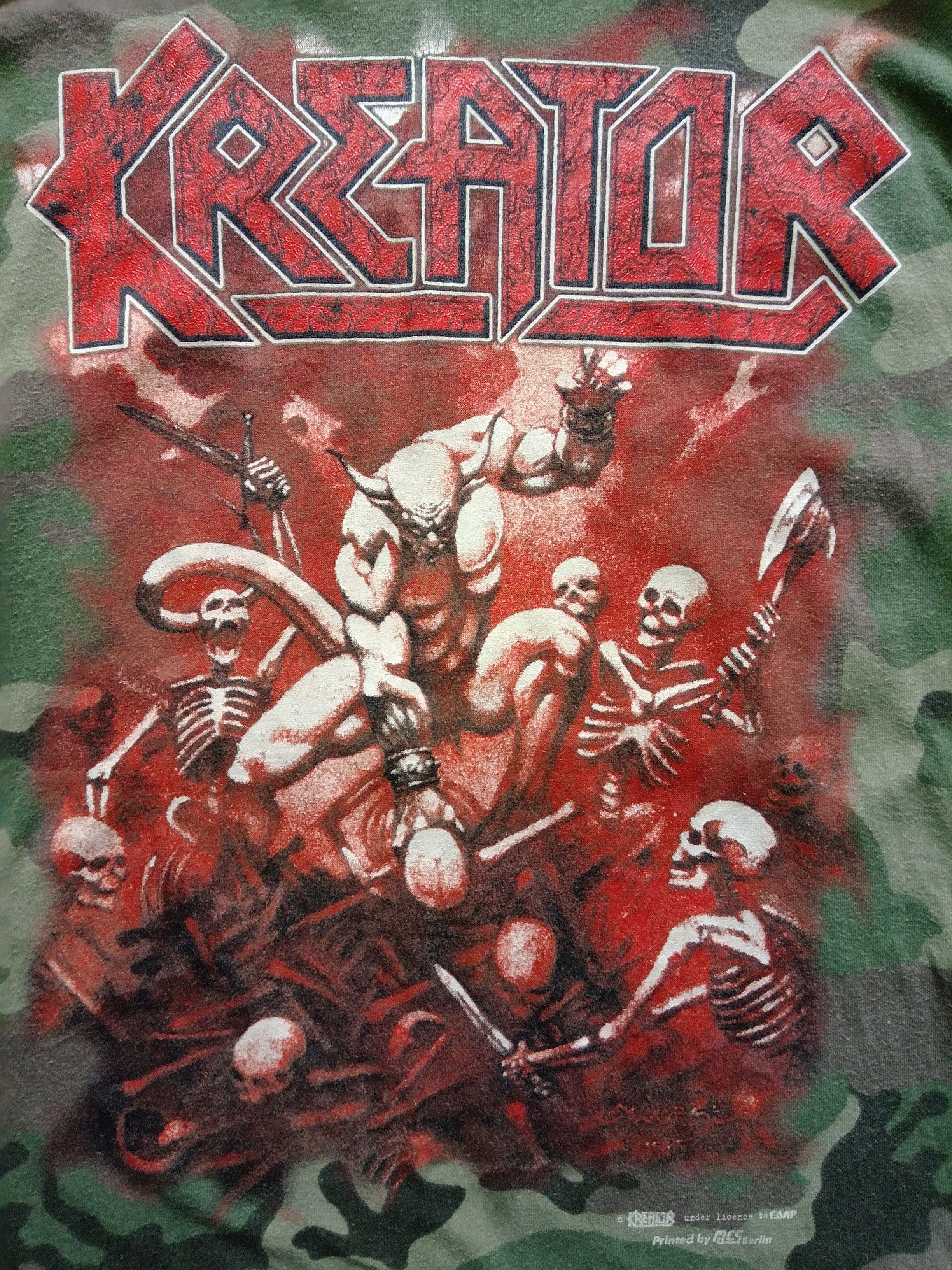 Band Tees × Vintage Vintage KREATOR pleasure to kill Size US M / EU 48-50 / 2 - 2 Thumbnail