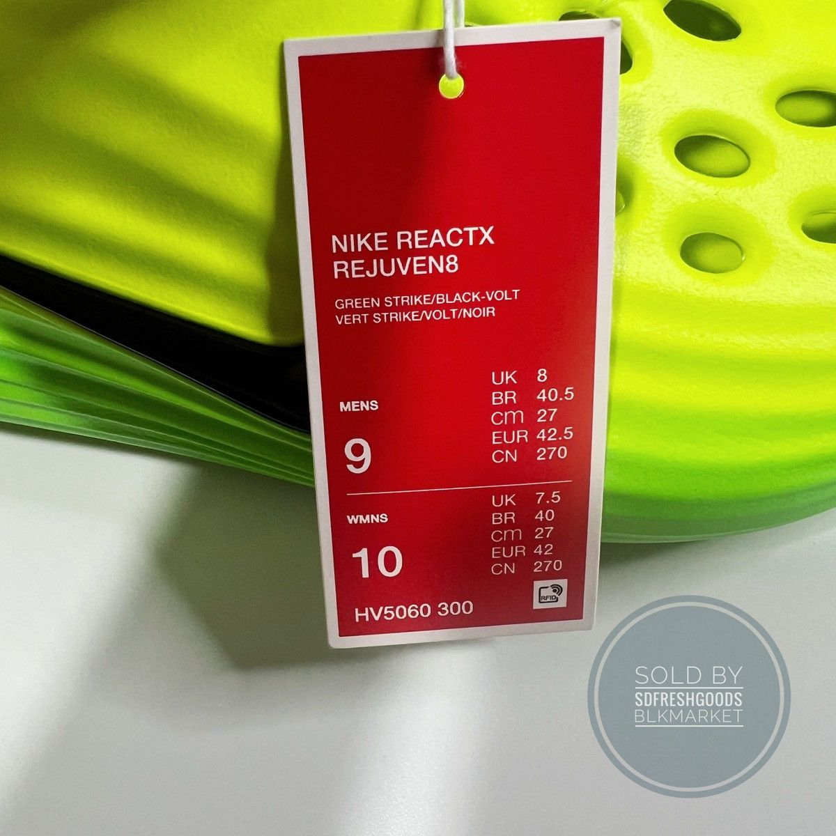 Nike Nike ReactX Rejuven8 Green Strike 9 Size US 9 / EU 42 - 6 Thumbnail