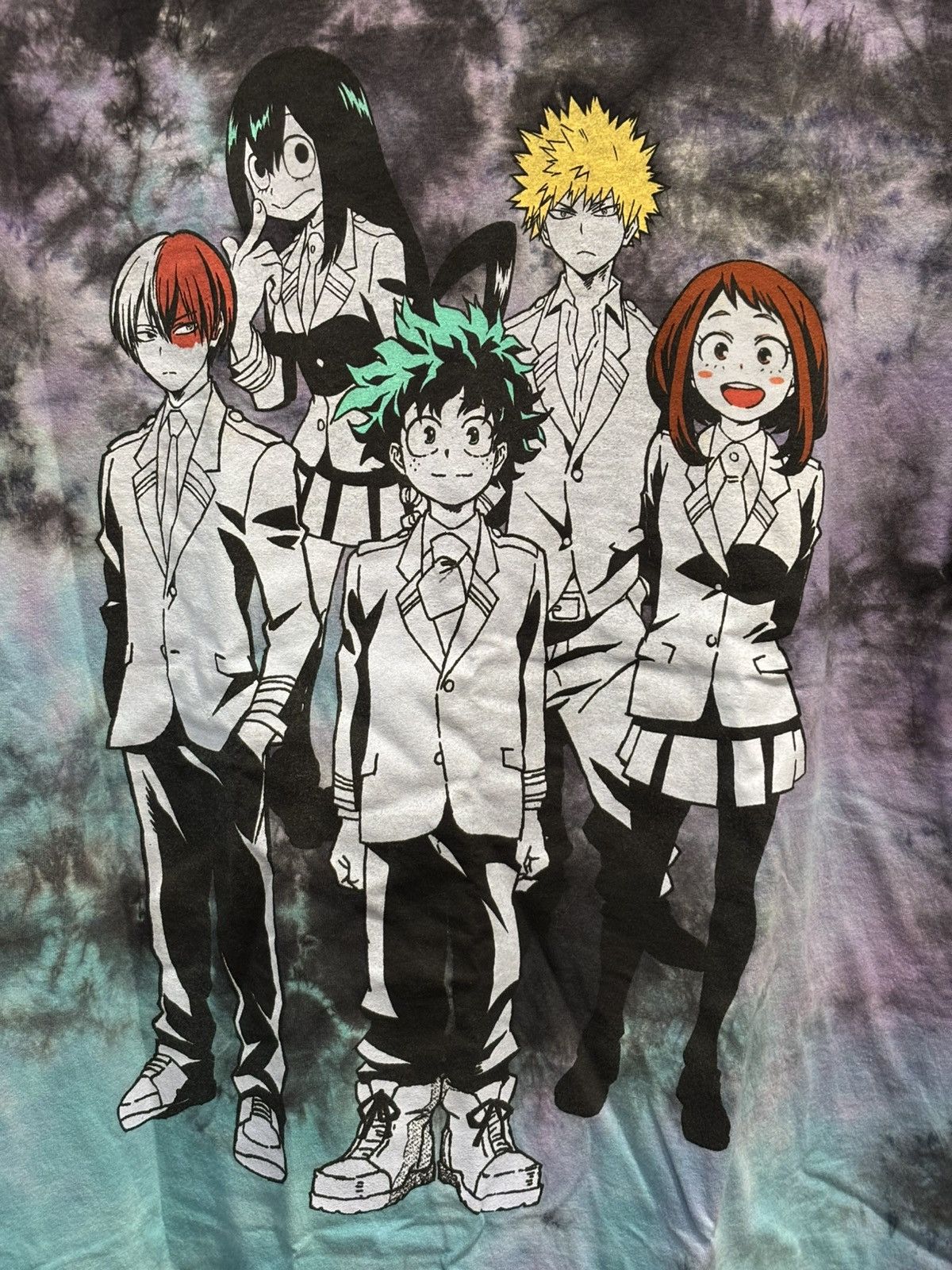 Other My Hero Academia Group Blue & Purple Acid Wash Shirt • Sz: M Size US M / EU 48-50 / 2 - 2 Thumbnail