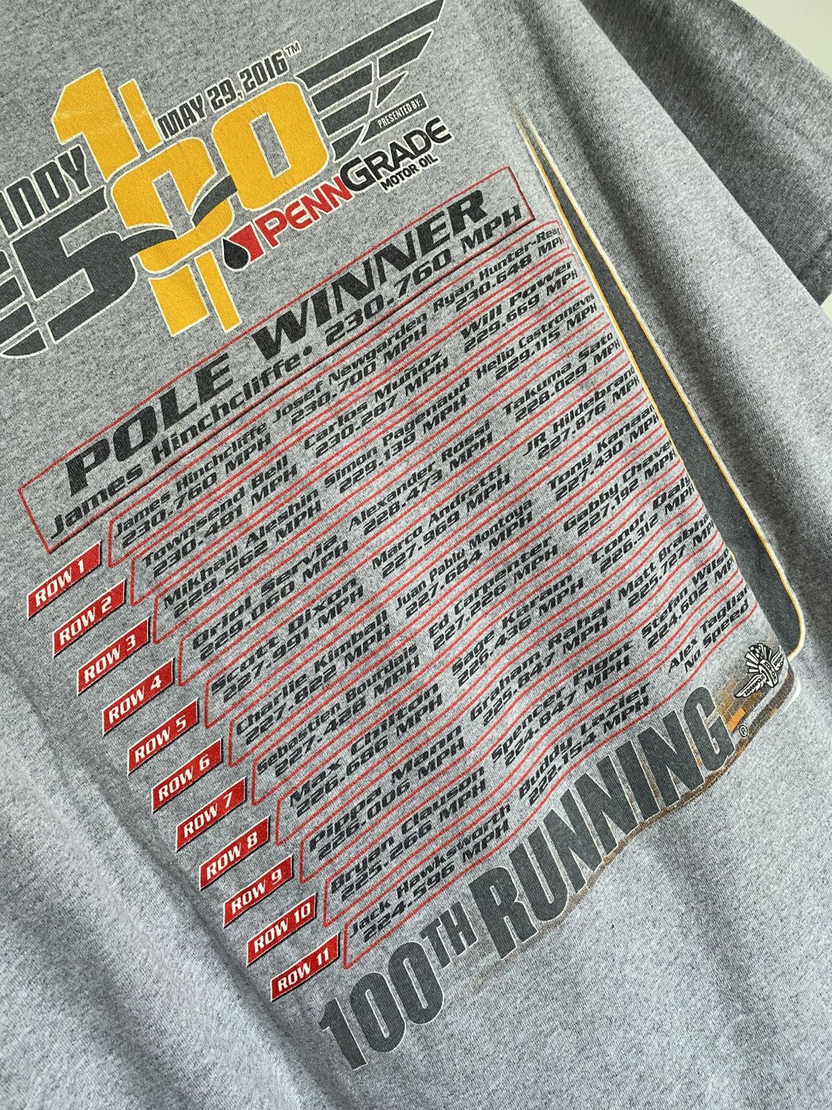 Gildan × NASCAR × Vintage Vintage Indy 500, 100th Running Tshirt Size US XL / EU 56 / 4 - 6 Thumbnail
