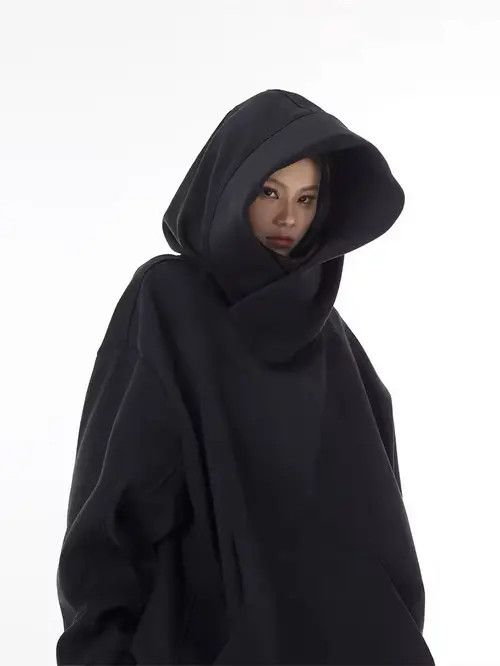 Japanese Brand Asaoka x Aoshi Autumn Solid Color Ninja Turtleneck Hoodie Size US XL / EU 56 / 4 - 1 Thumbnail