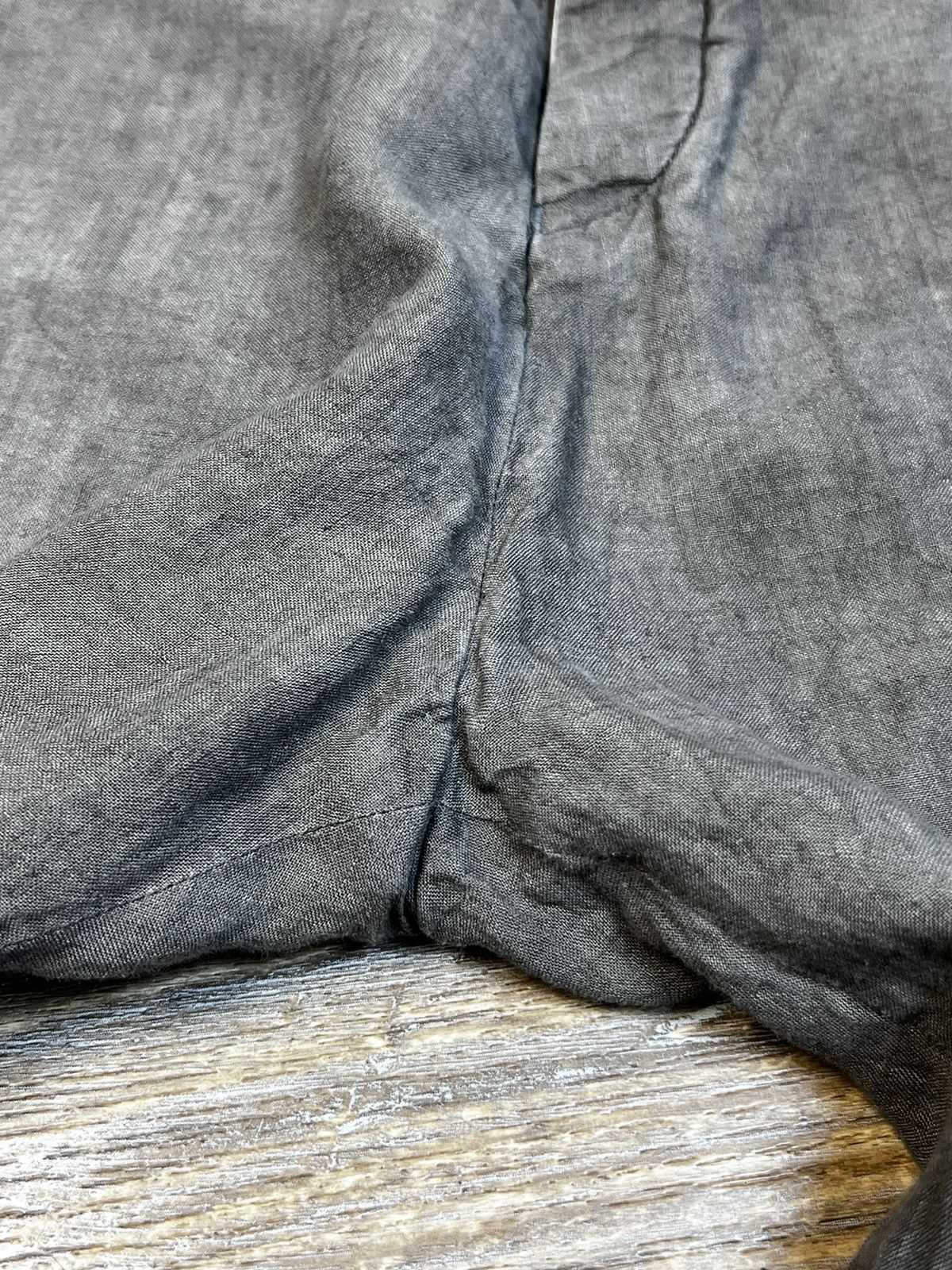 Japanese Brand × The Viridi-anne The Viridi-Anne Linen Cropped Gray Pants Size US 32 / EU 48 - 6 Thumbnail