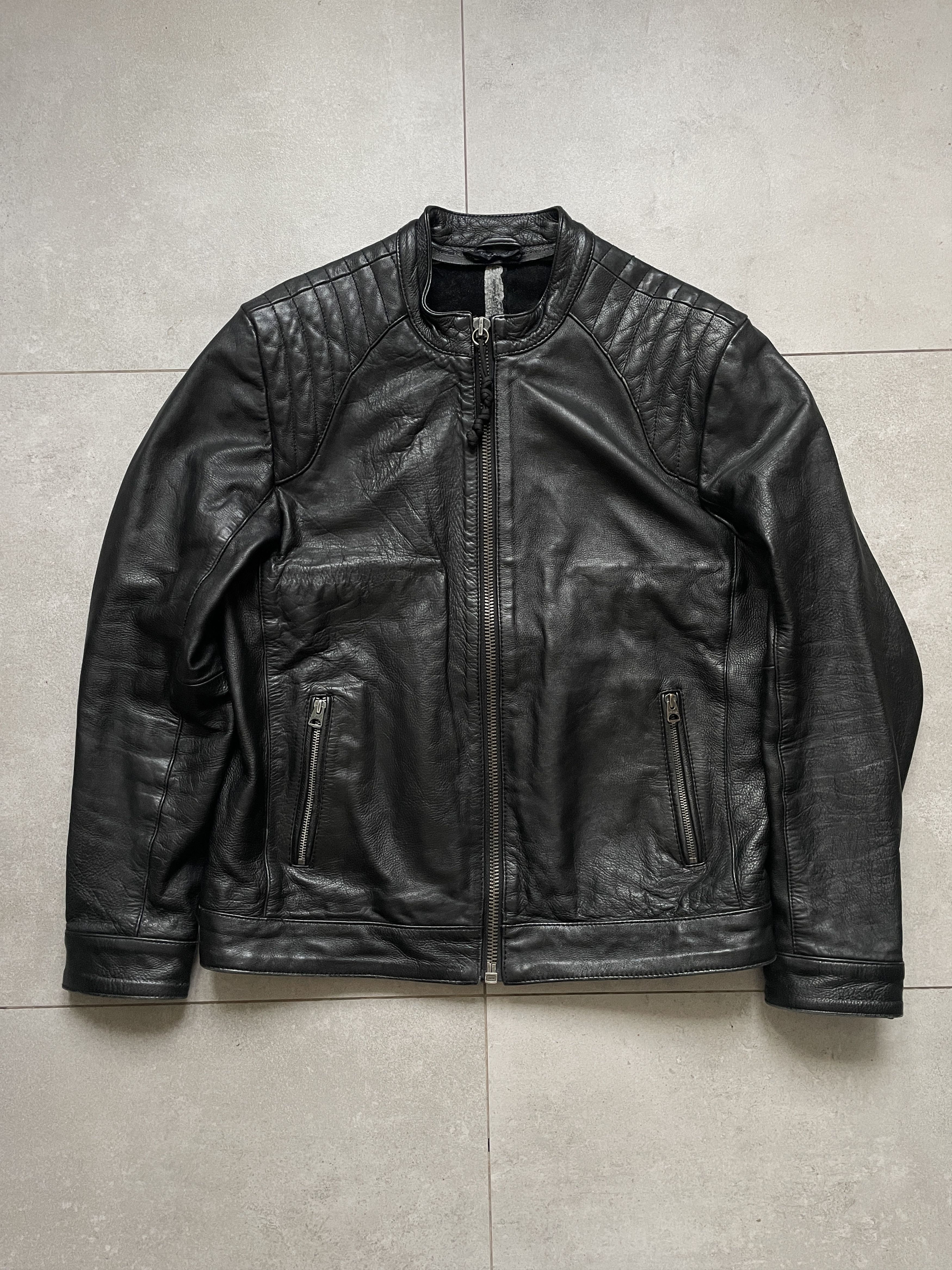 Schott SCHOTT BIKER SLIM FIT LEATHER JACKET Size US XL / EU 56 / 4 - 1 Thumbnail