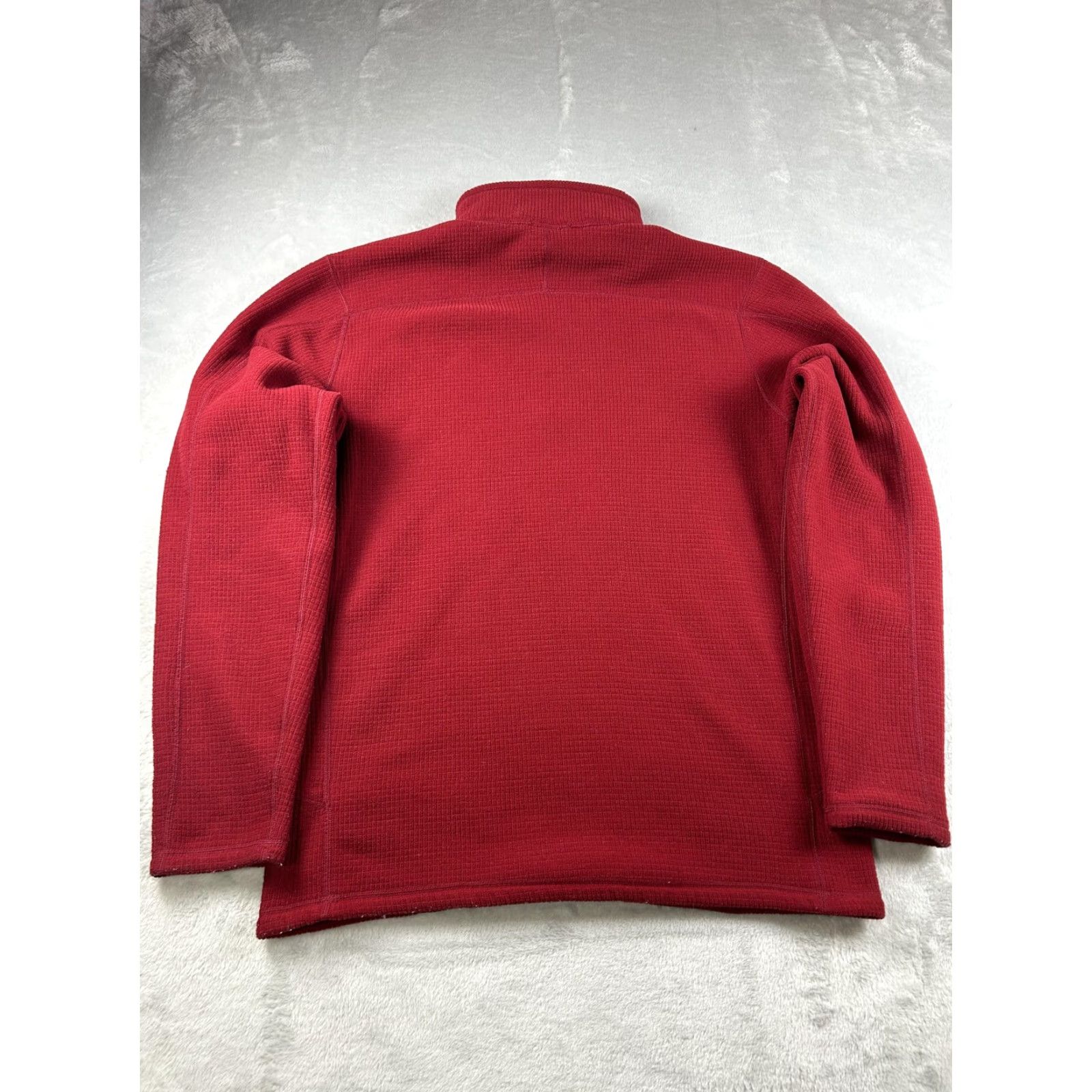 The North Face The North Face Fleece Pullover Mens M Red Quarter Zip Grid Mock Neck Pullover 1/4 Zip Hiking Size US M / EU 48-50 / 2 - 2 Thumbnail