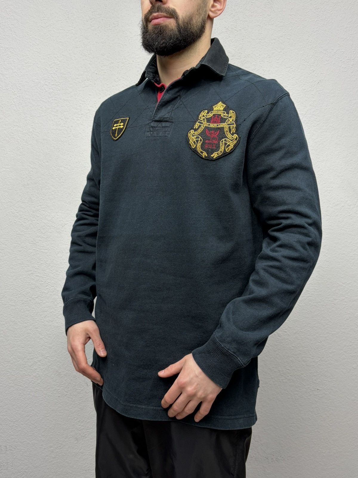 Polo Ralph Lauren Vintage Polo Ralph Lauren Rugby Polo Long Sleeve RRL Drake Size US L / EU 52-54 / 3 - 15 Thumbnail