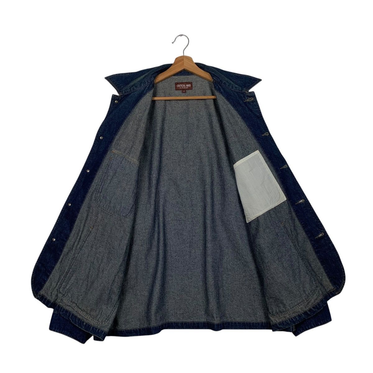Japanese Brand Critical Mas By Collins Mix Denim Jacket Size US M / EU 48-50 / 2 - 11 Thumbnail