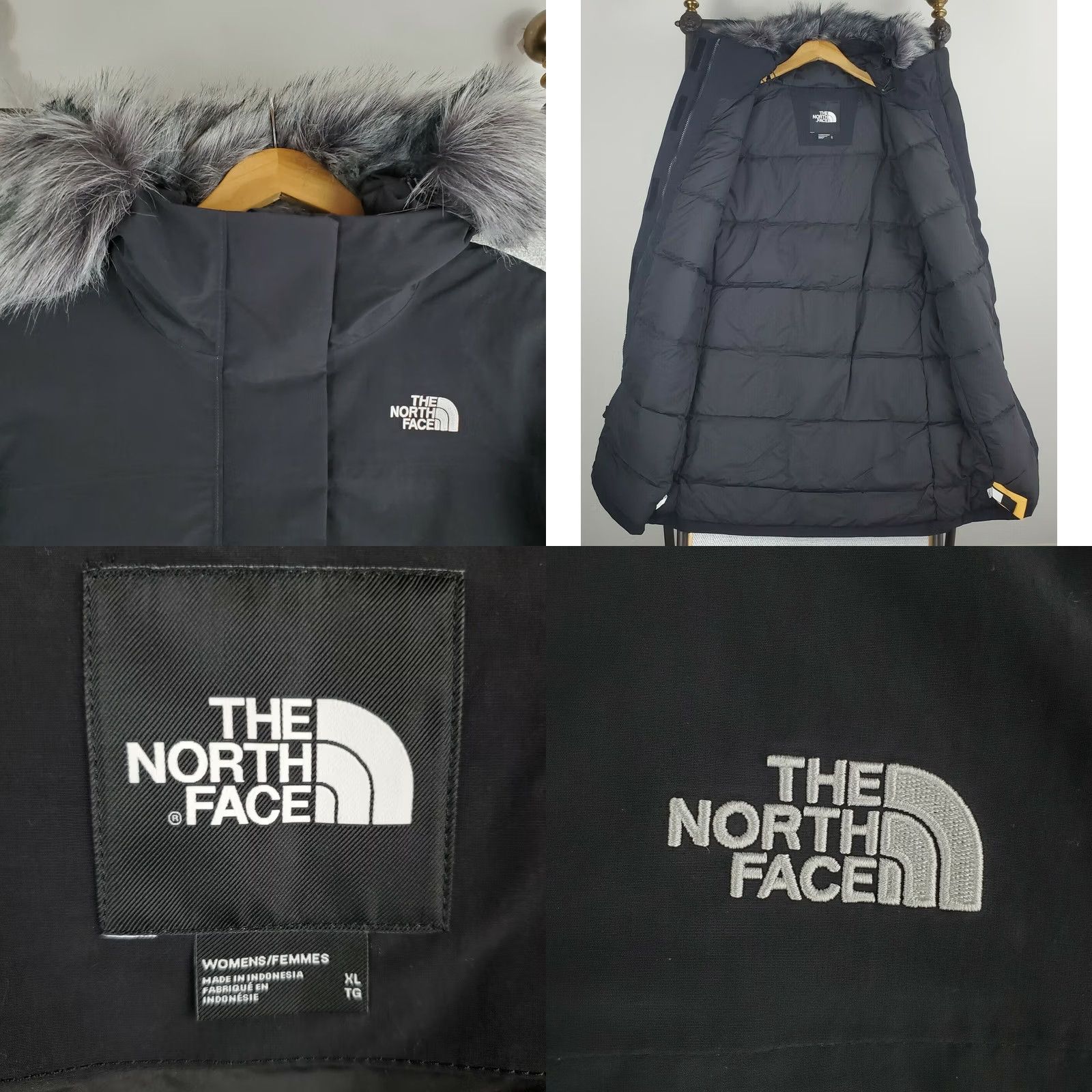 The North Face VINTAGE The North Face Arctic Parka Womens XL Black 550 Down Waterproof Windproof Hyvent 550 Down Filled Parka Snow Winter Size XL / US 12-14 / IT 48-50 - 8 Thumbnail