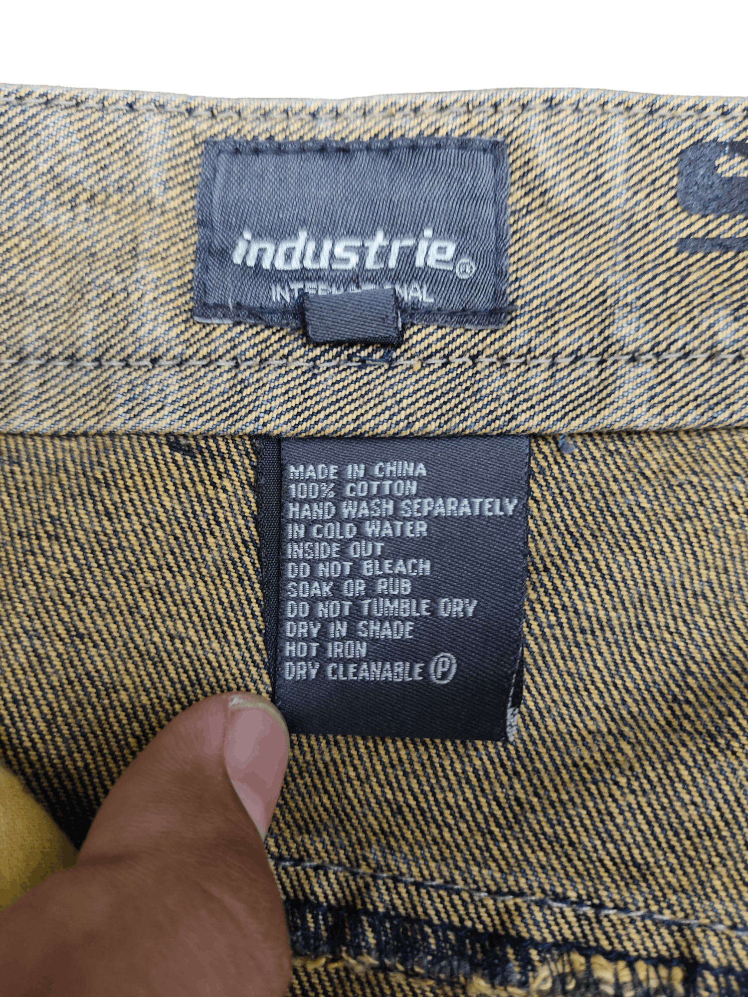 Hysteric Glamour Baggy Jeans Industrie Sand Wash Ripped Denim Wide Loose Y2k Size US 37 - 11 Thumbnail