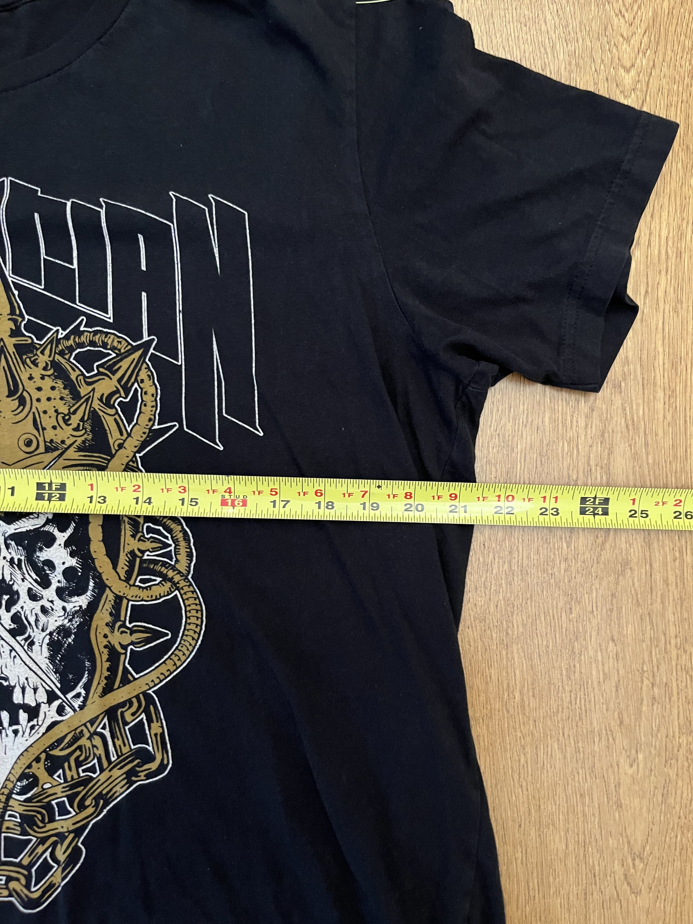 Canvas Kublai Khan TX Metalcore Skull & Chains Graphic Tee XL Size US XL / EU 56 / 4 - 4 Thumbnail