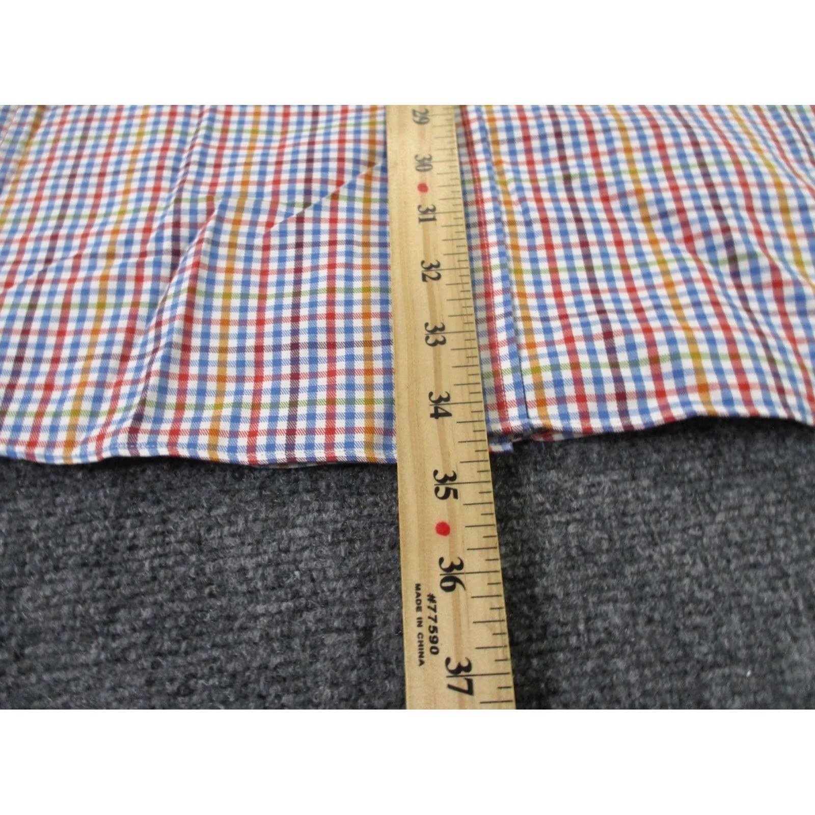 Logo 7 Al Dixons Shirt Mens XL Colorful Plaid Dog Logo Button-Up Size US XL / EU 56 / 4 - 4 Thumbnail