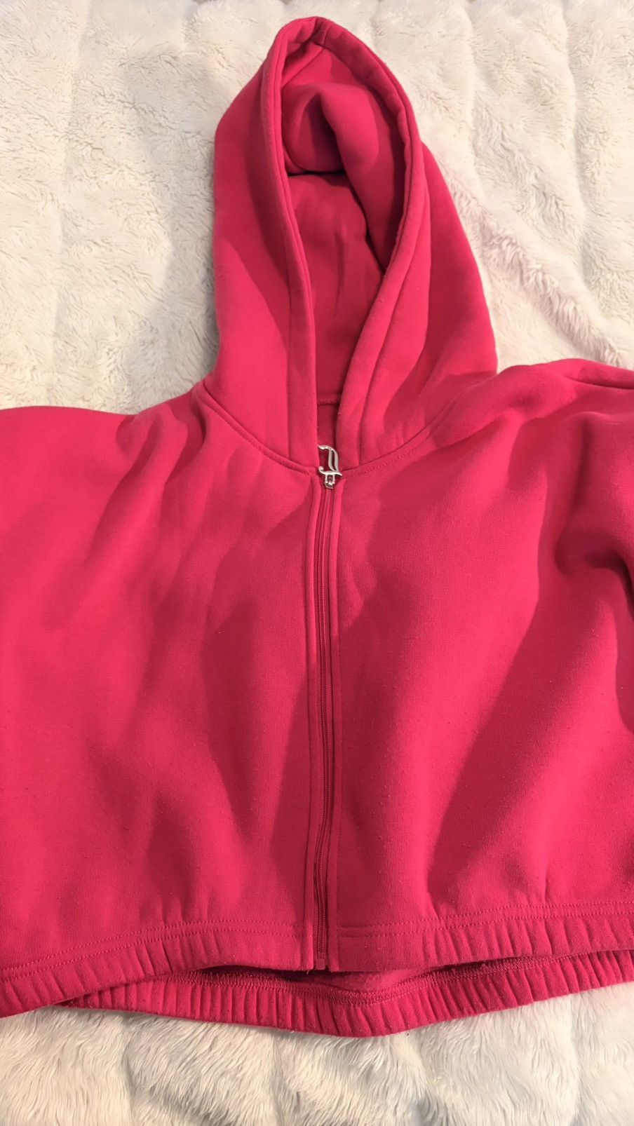 Juicy Couture Juicy Couture Hot Pink Zip Front Hoodie Size L / US 10 / IT 46 - 1 Thumbnail