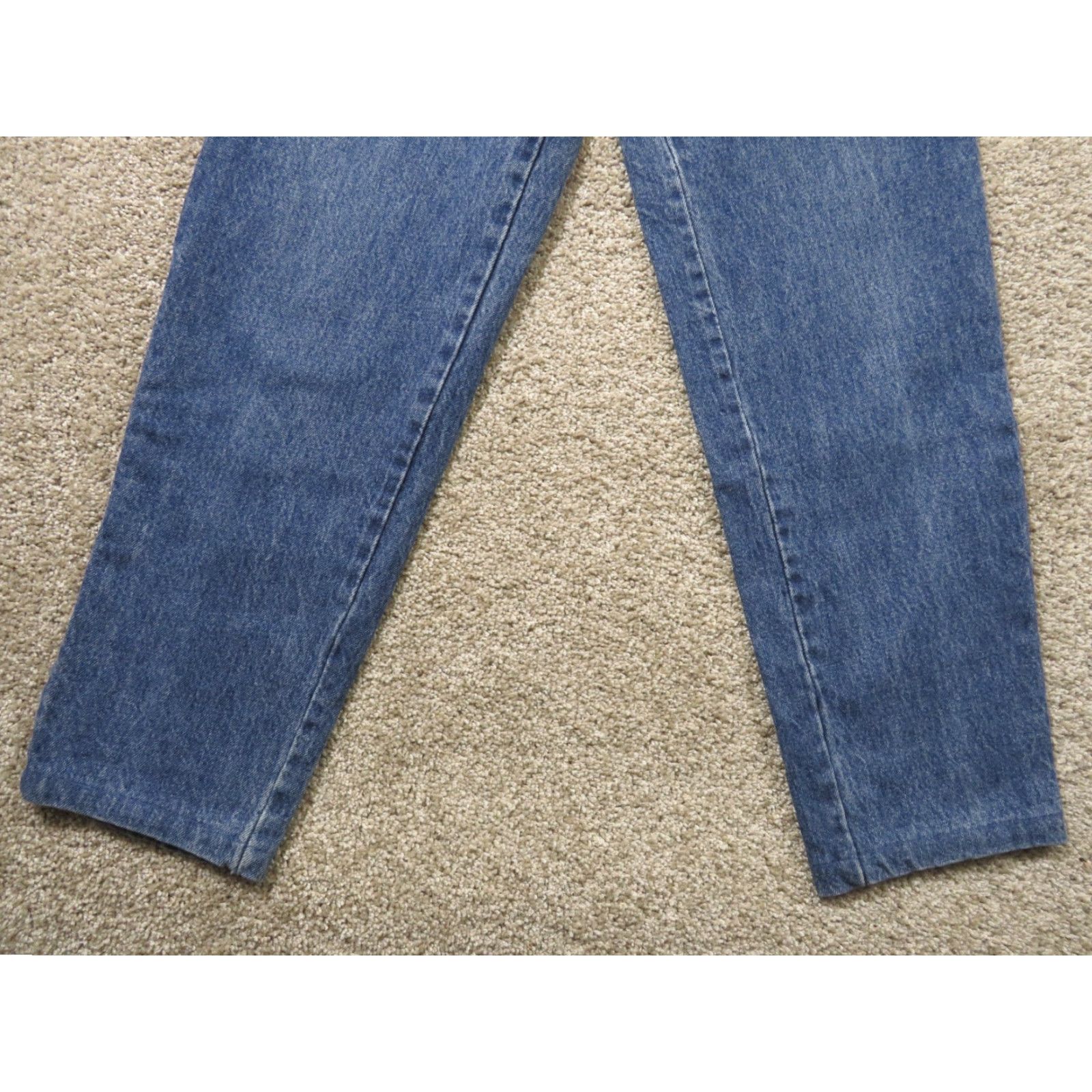 Vintage VINTAGE ZENA Jeans Women 11 28x28 High Waisted Tapered 100% Cotton Blue Denim 28 Inseam Medium Wash 80s Retro Womens Jeans Size 32" / US 10 / IT 46 - 2 Thumbnail