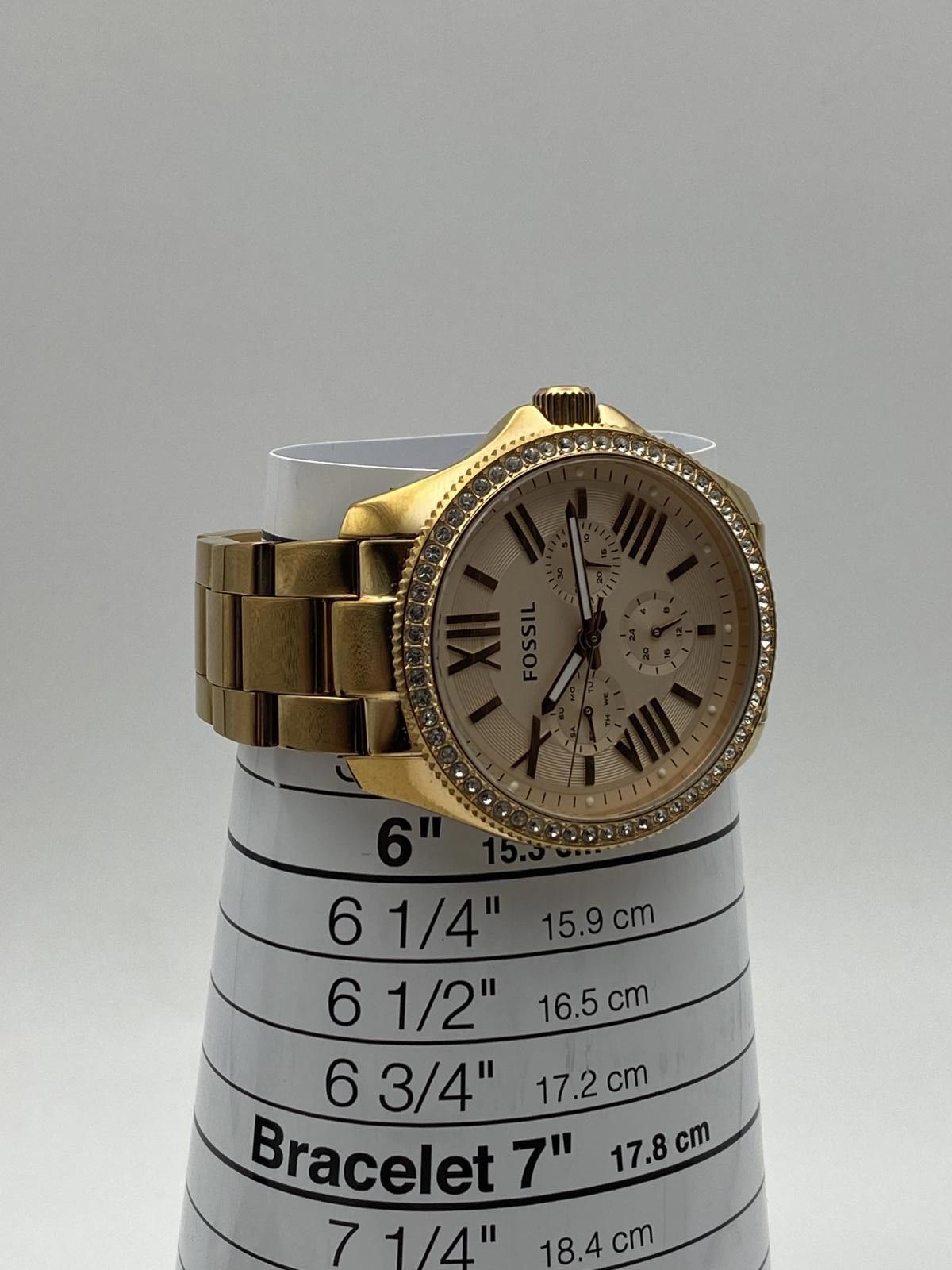 Fossil Fossil AM4483 Cecile Stainless Steel Rose Gold Dial Watch Size ONE SIZE - 9 Thumbnail