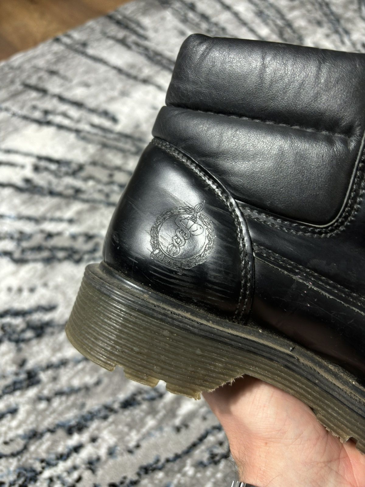 Solovair × Vintage vintage solovair combat boots derby style topquality leather Size US 6.5 / EU 39-40 - 3 Thumbnail