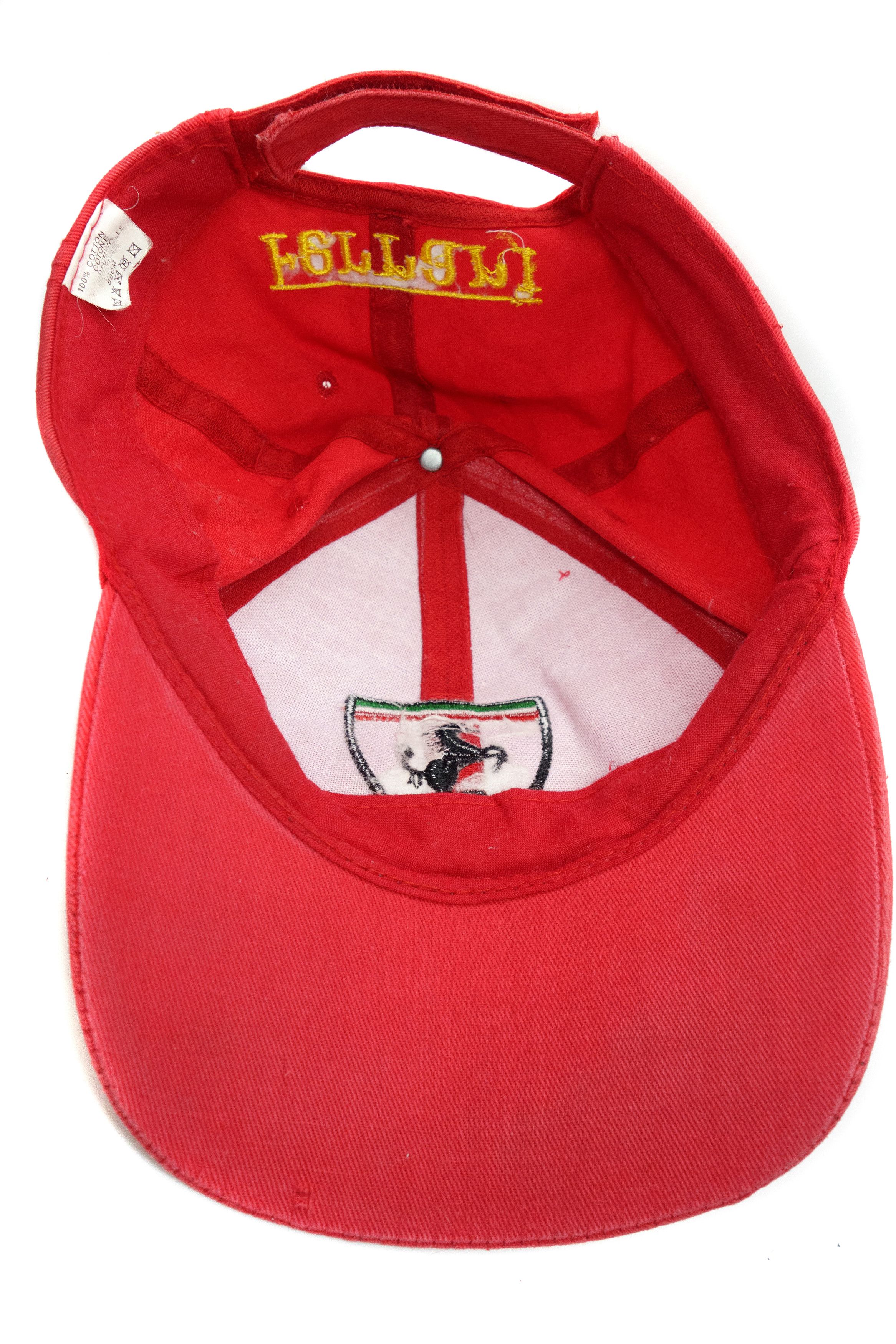 Ferrari 90s Big Front Logo Racing Laurel Vintage Cap Size ONE SIZE - 6 Thumbnail