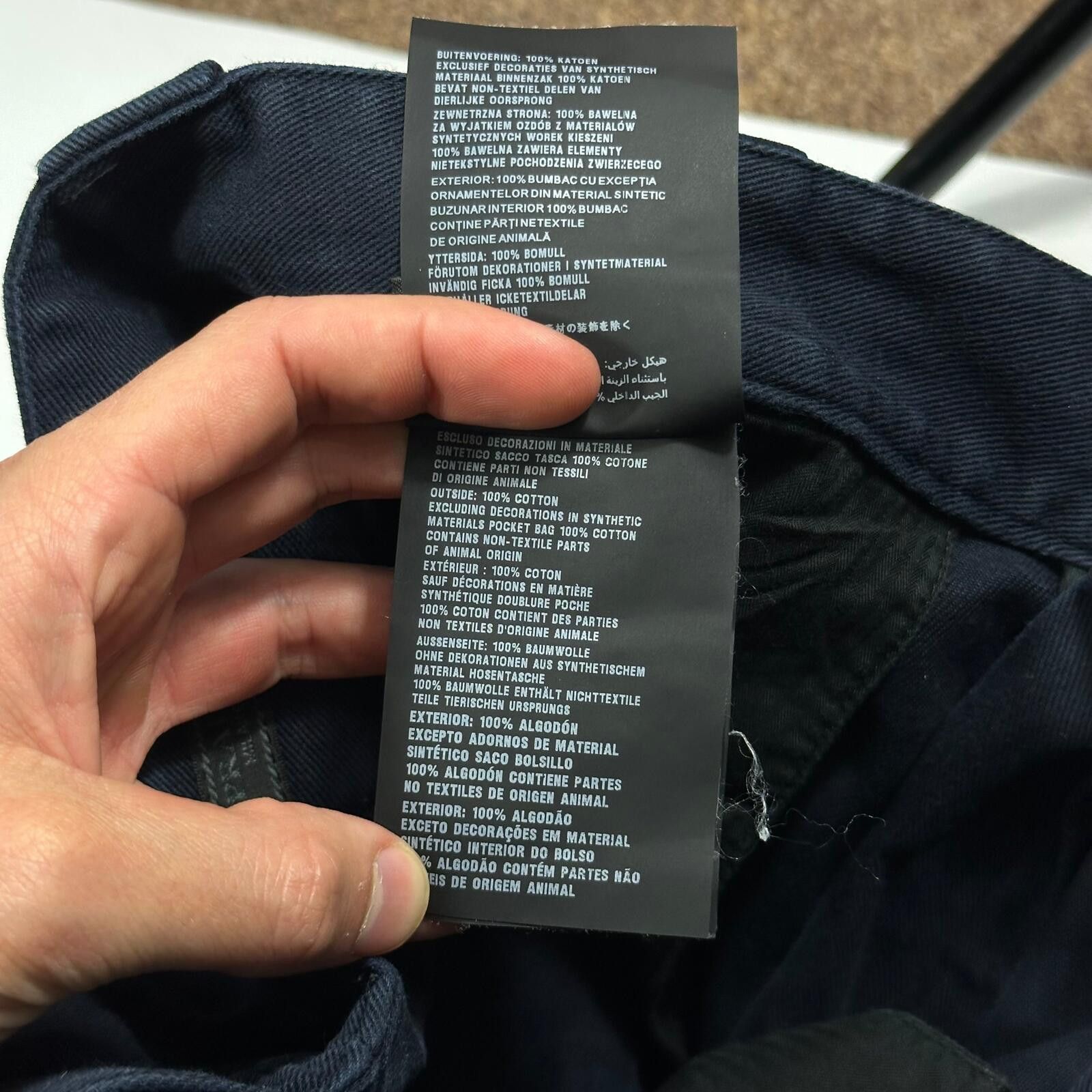 Prada Prada 2018 Rubber Logo Baggy Drill Cotton Trousers - IT48 Size US 31 - 8 Thumbnail