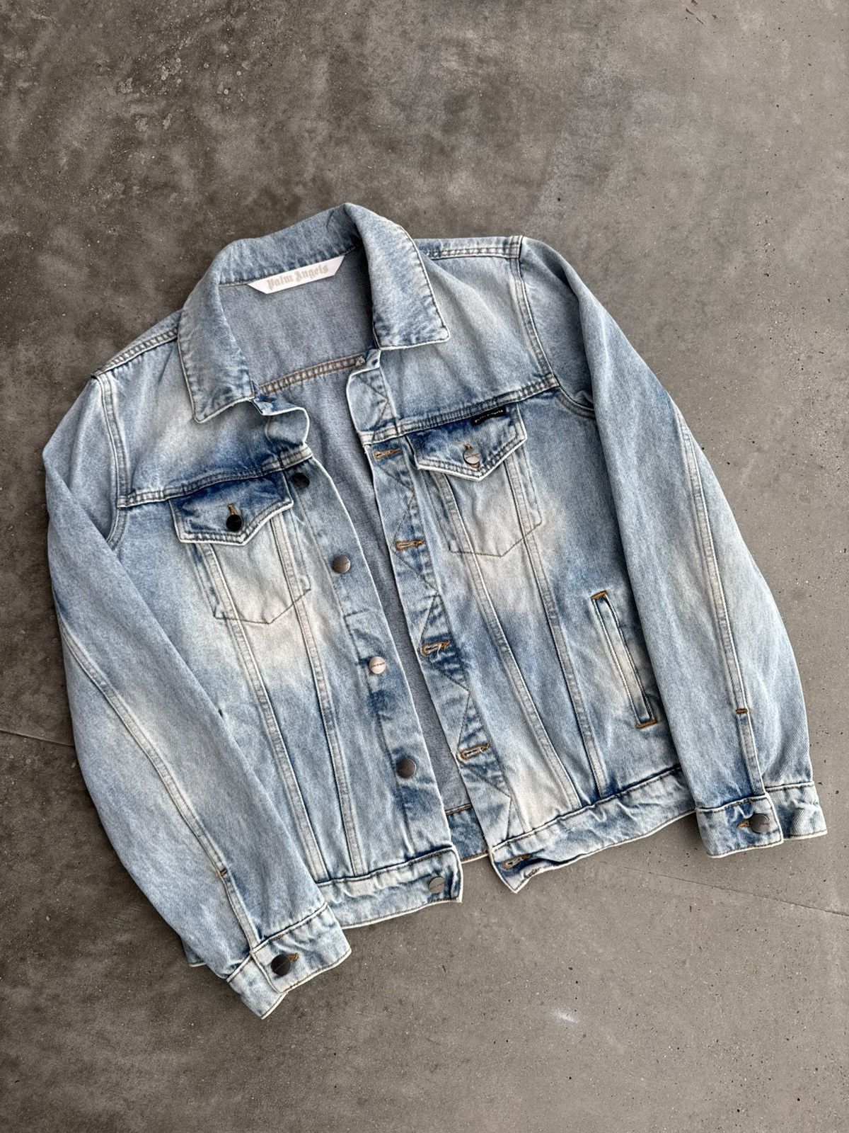 Palm Angels Palm Angels Denim Jeans Jacket Streetwear Hype Sneakers rare Size US L / EU 52-54 / 3 - 2 Thumbnail