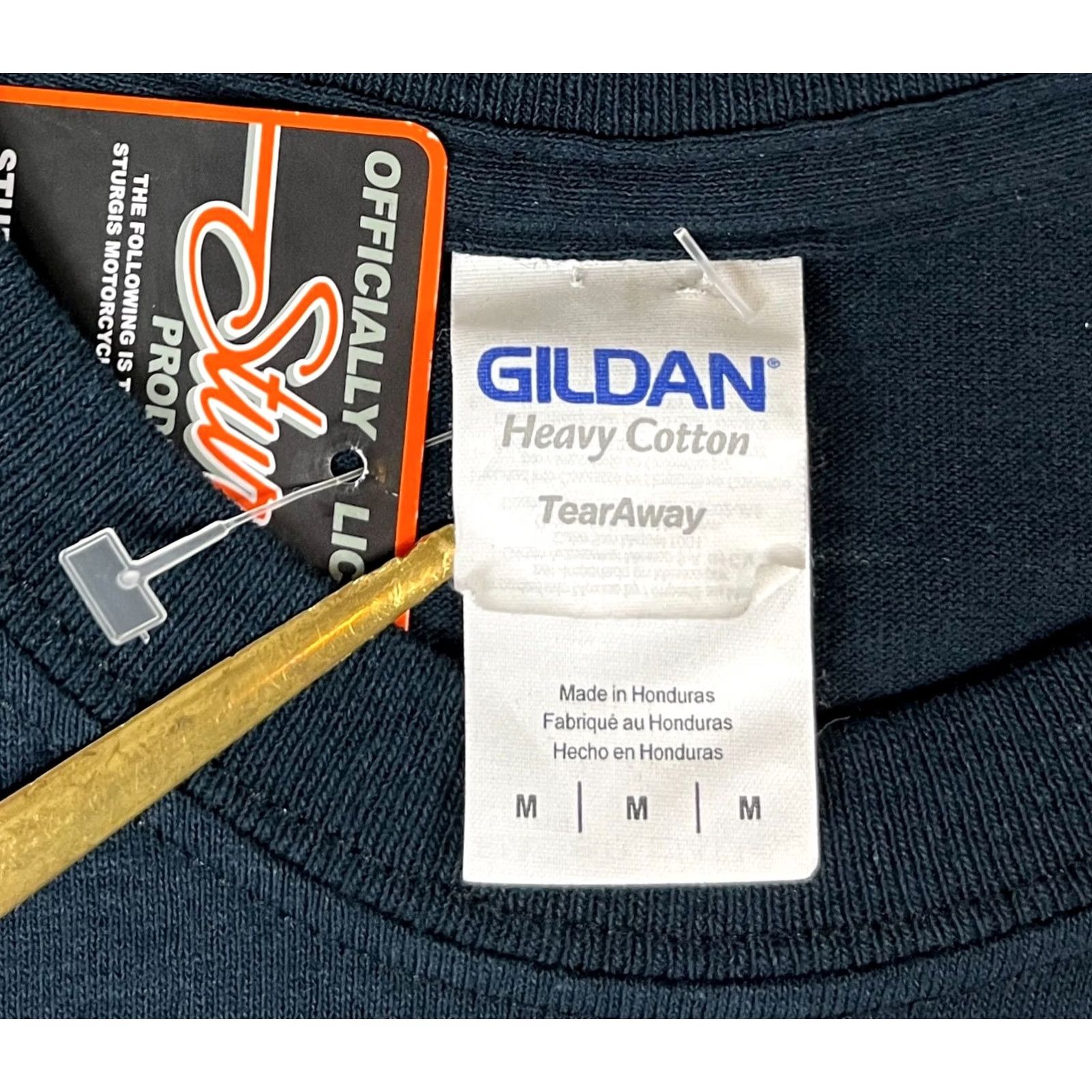 Gildan NWT 2016 Sturgis Black Hills Rally T-Shirt Double-Sided Sz M Gildan Men Cotton Black Size M T-Shirt Motorcycle Vintage/Pre-Owned Approved Size US M / EU 48-50 / 2 - 5 Thumbnail