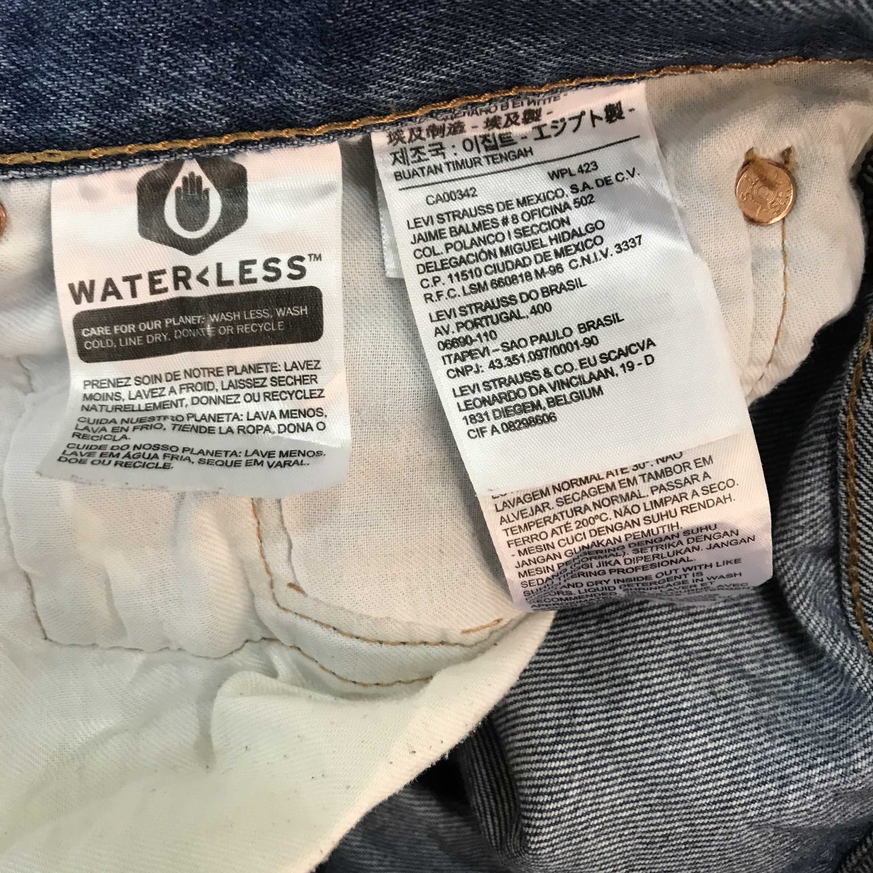 Levi's Vintage Y2K Levi’s 501 Straight Leg Jeans Faded Blue Indigo Size US 40 / EU 56 - 12 Thumbnail