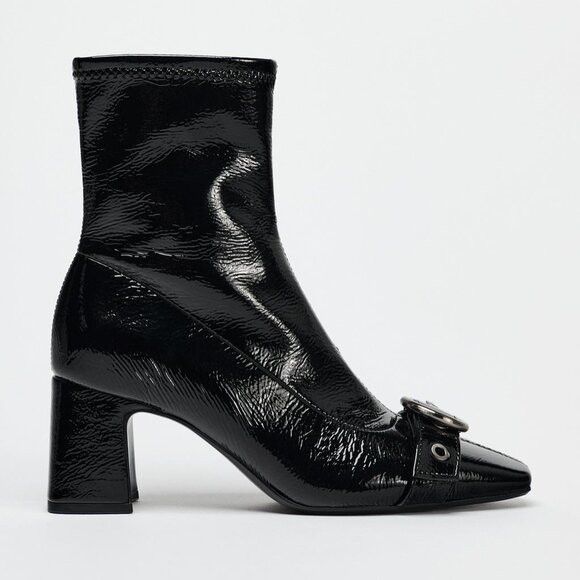Zara ZARA Buckled Ankle Boots Size US 10 / IT 40 - 3 Thumbnail