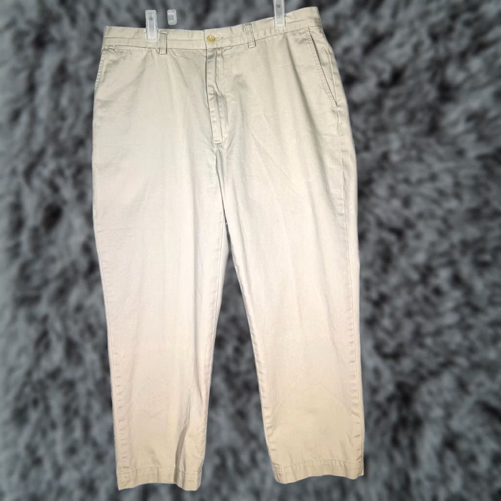 Polo Ralph Lauren Polo Ralph Lauren Prospect Pants Men’s 36 x 29 Beige Flat Front Mid-Rise Cotton Pants Size US M / EU 48-50 / 2 - 1 Thumbnail