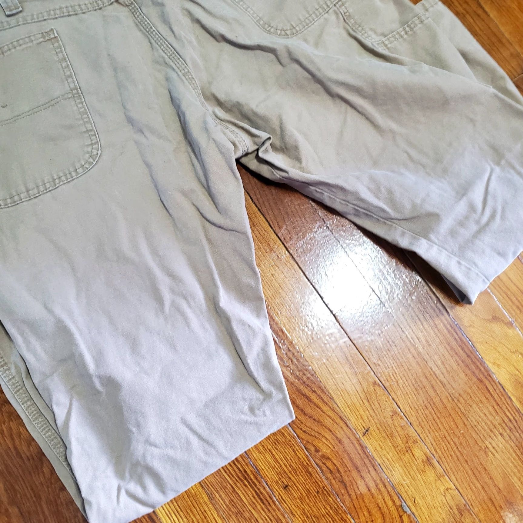 Wrangler VINTAGE Wrangler Carpenter Pants Mens 38x30 Brown Distressed 5-Pocket Utility Workwear Jeans Pants Mens Regular Brown Wrangler Logo Grunge 90s Size US 38 / EU 54 - 2 Thumbnail