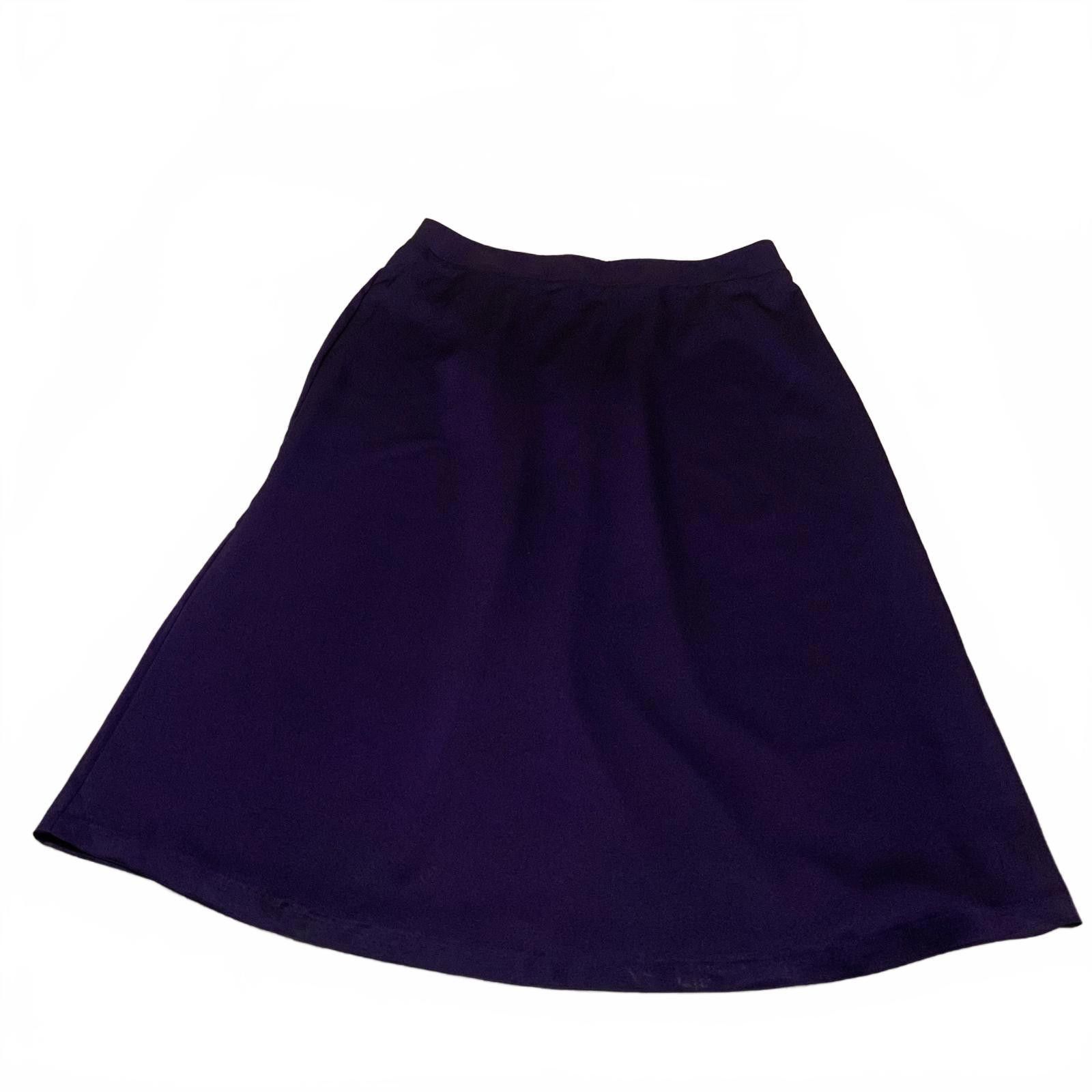 Other Eloquii Women's Size 16 Purple A-Line Skirt MIDI W38 Size 38" / US 16 / IT 52 - 1 Thumbnail