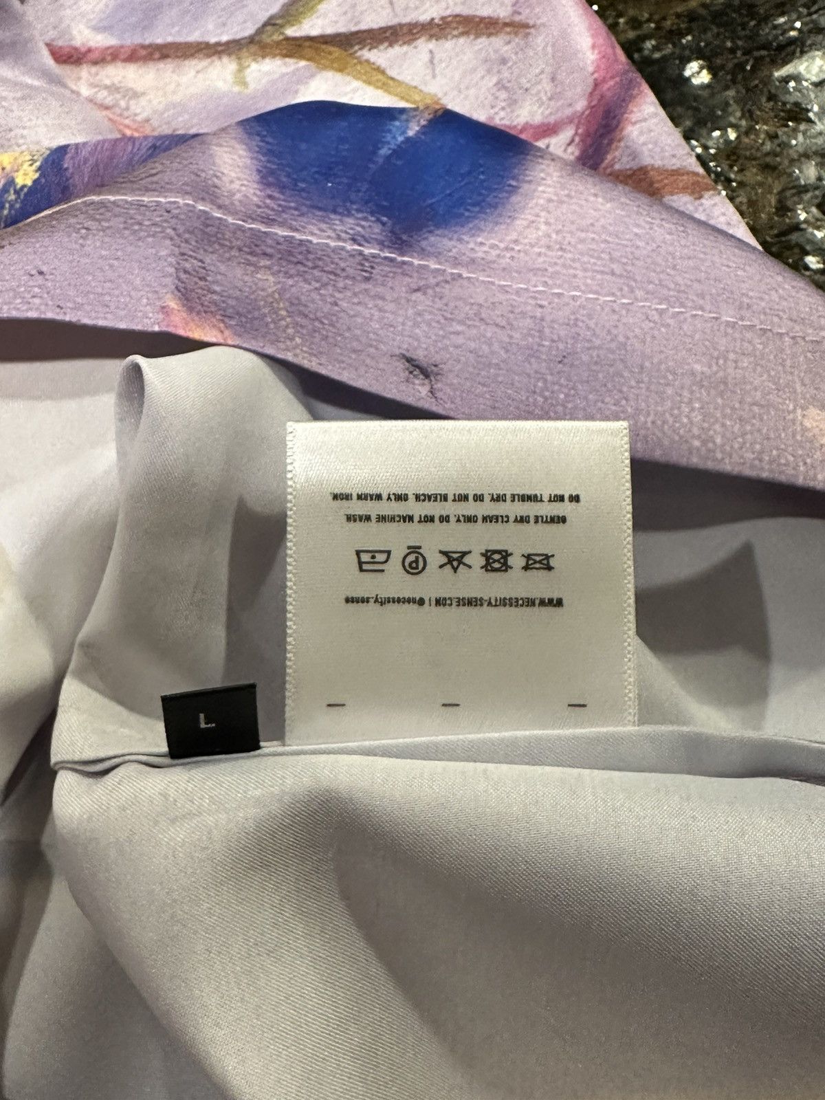 AWGE Necessity Sense x Cozy World Awge A$AP Rocky Silk Shirt Size US L / EU 52-54 / 3 - 13 Thumbnail