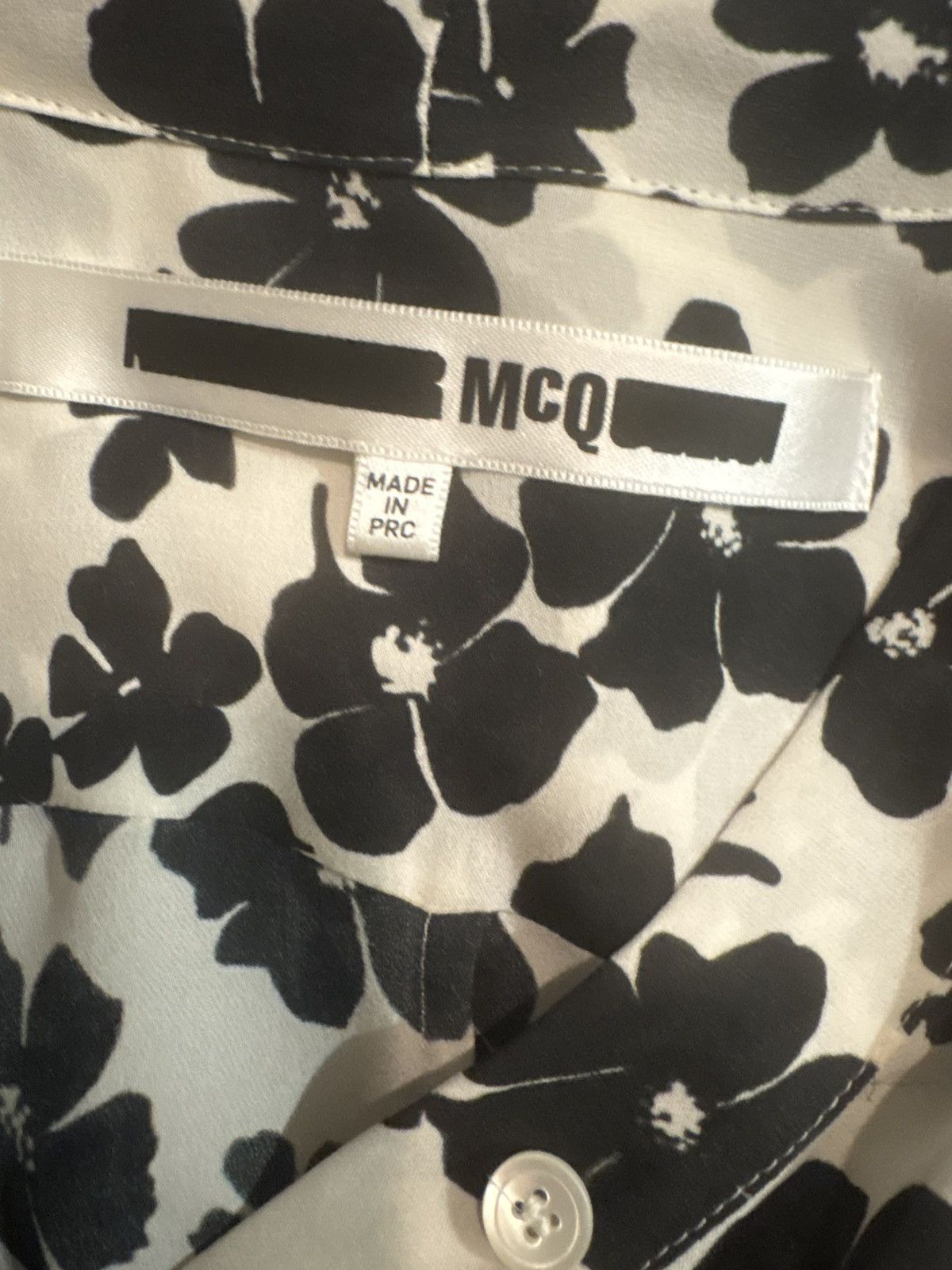McQ Alexander McQueen McQ Alexander McQueen Floral 100% Silk Mini Dress sz 40 US 6 Size M / US 6-8 / IT 42-44 - 4 Thumbnail