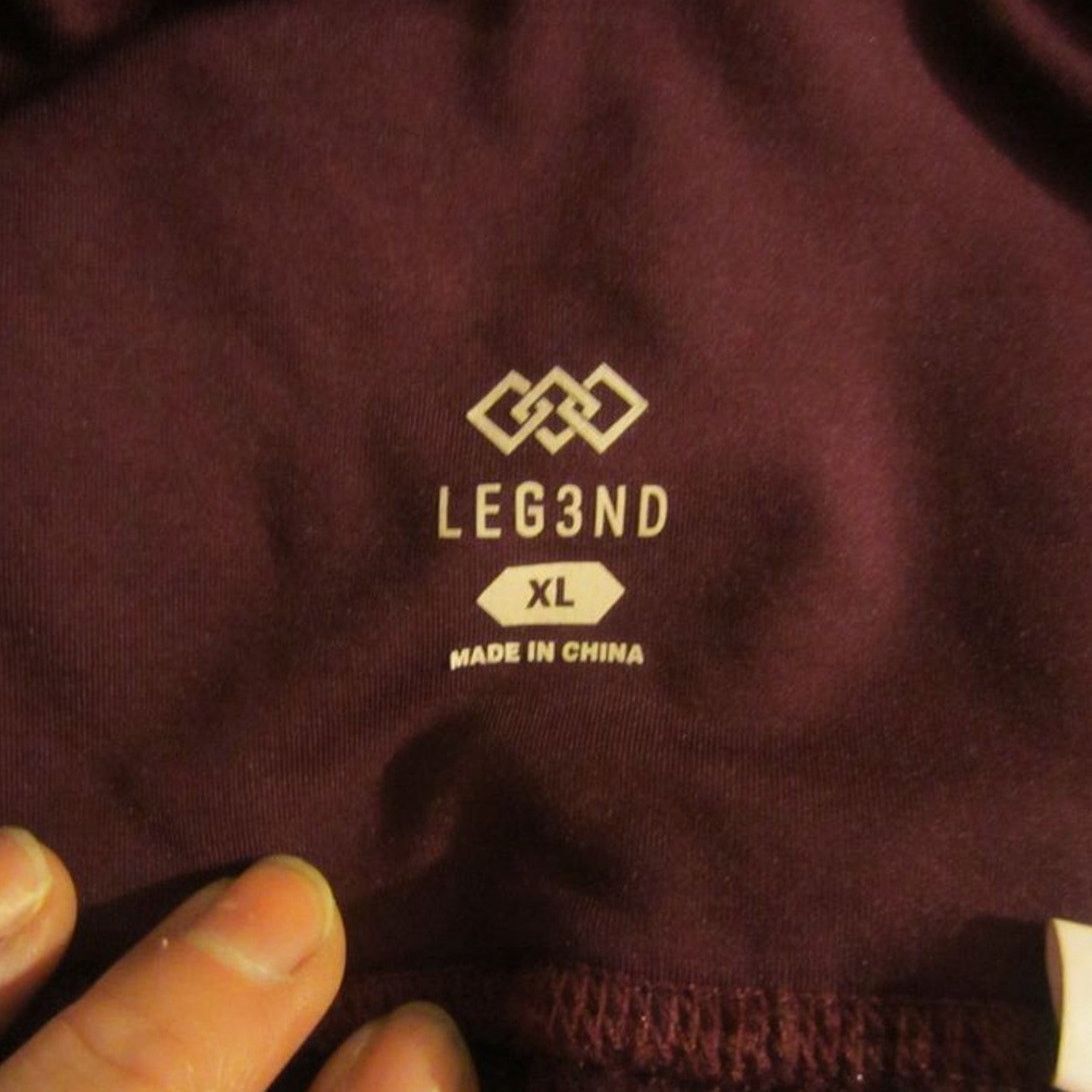 Other Athleisure Streetwear Sleek Burgundy High-Rise Leggings Size 26" / US 2 / IT 38 - 7 Thumbnail