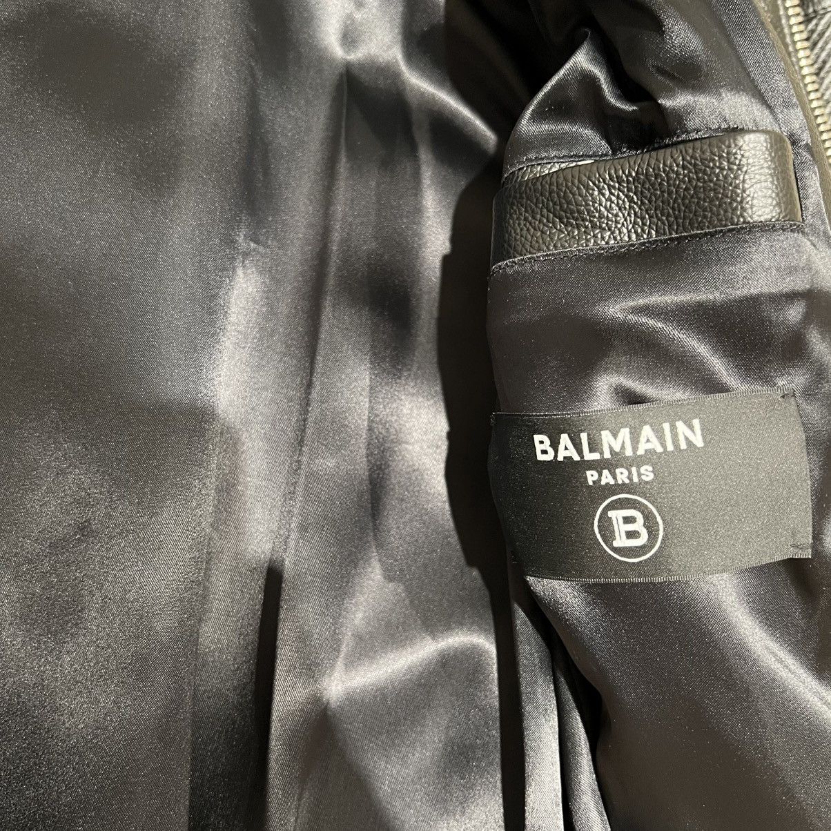 Balmain Balmain Leather Jacket in Medium Size US M / EU 48-50 / 2 - 6 Thumbnail