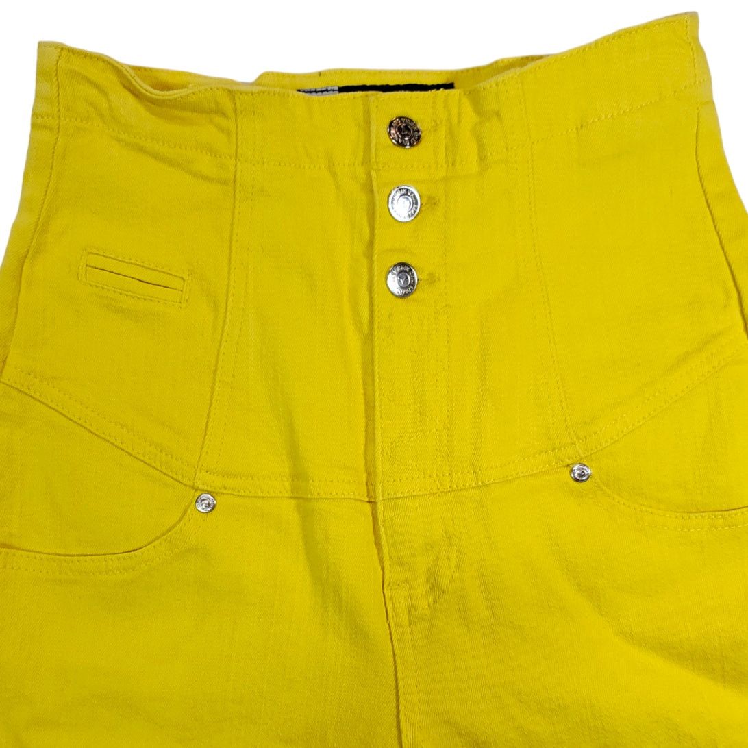 Other Virgin Only | Yellow, High Waist, Cropped Pants | Size 6/7 Size 27" / US 4 / IT 40 - 2 Thumbnail