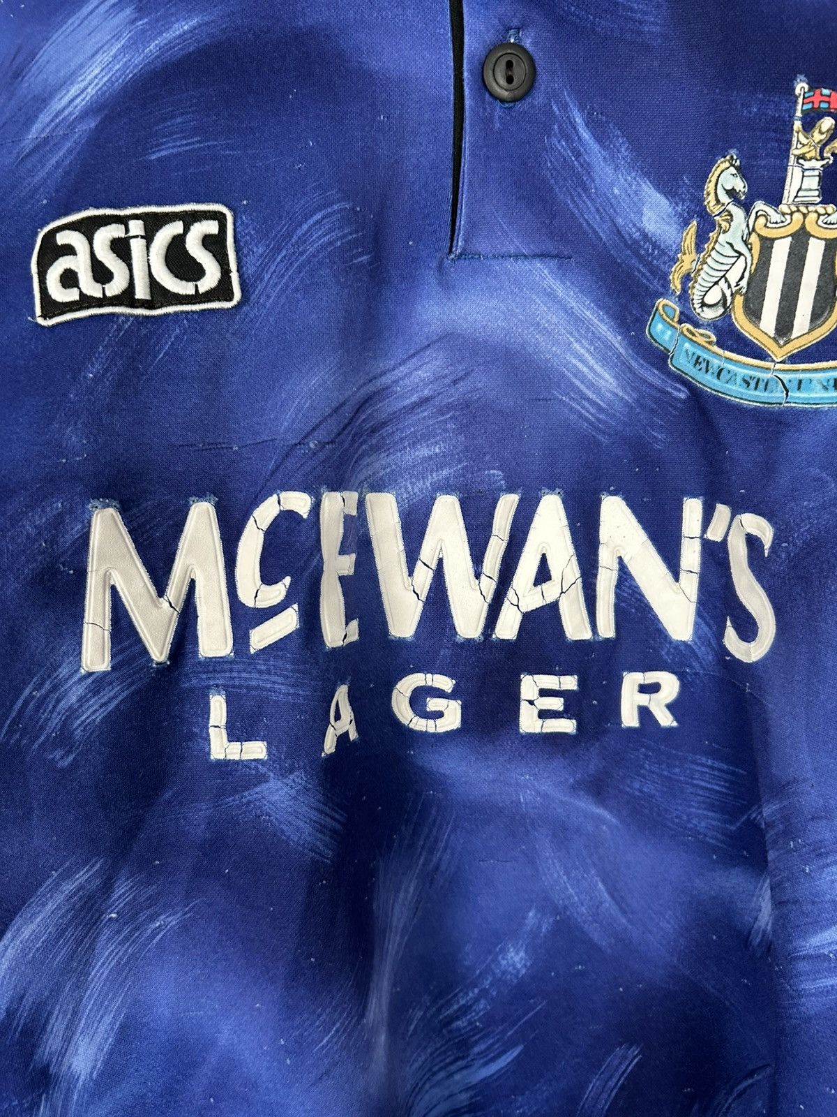 Asics Vintage Asics Newcastle United Soccer Jersey 90s Archive Size US L / EU 52-54 / 3 - 4 Thumbnail