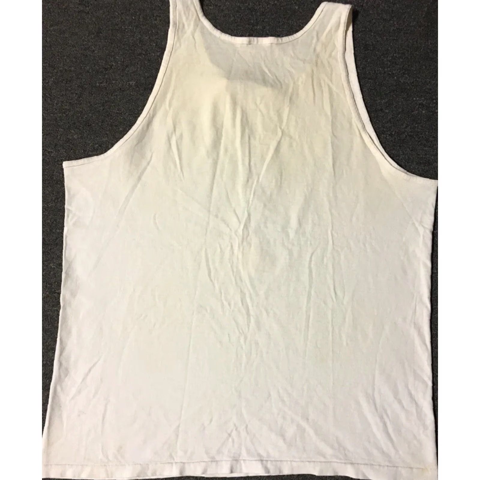 Vintage Vtg 90s I Survived The Big Lake Race Faded Distress Tank Top Shirt Mens L White 90s Grunge Surf Track Size US L / EU 52-54 / 3 - 5 Thumbnail