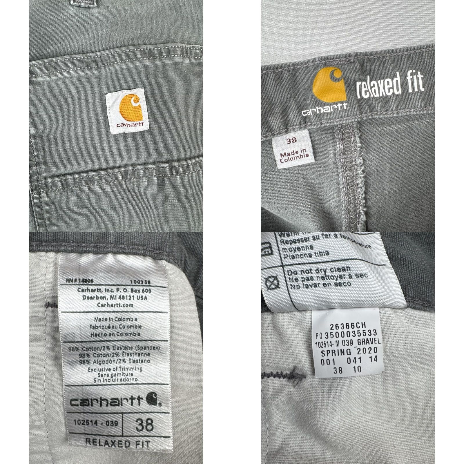 Carhartt Carhartt Cargo Shorts Mens 38 Gray Relaxed Fit Work Utility Casual Size US 38 / EU 54 - 8 Thumbnail