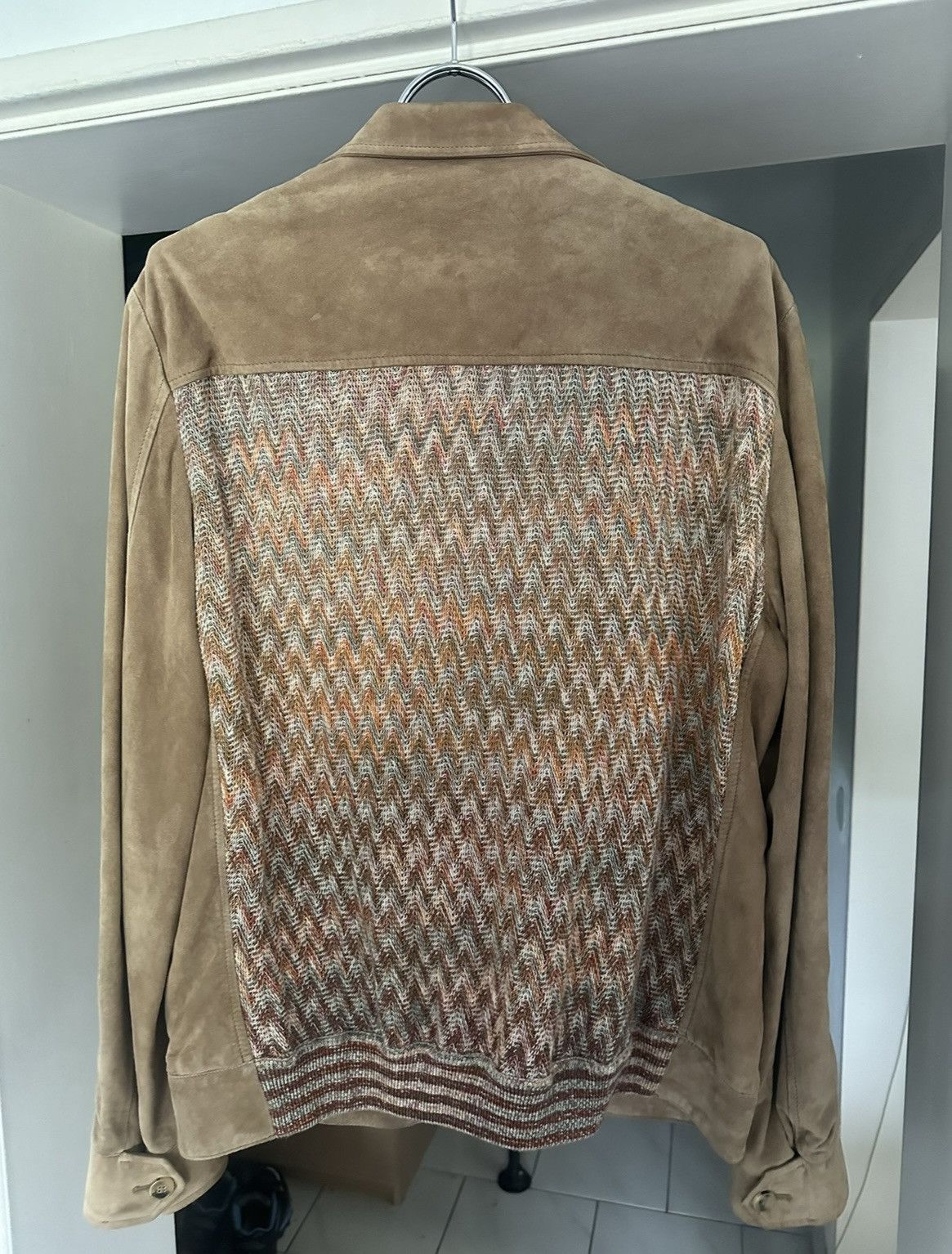 Missoni Reversed leather brown jacket Size US L / EU 52-54 / 3 - 3 Thumbnail
