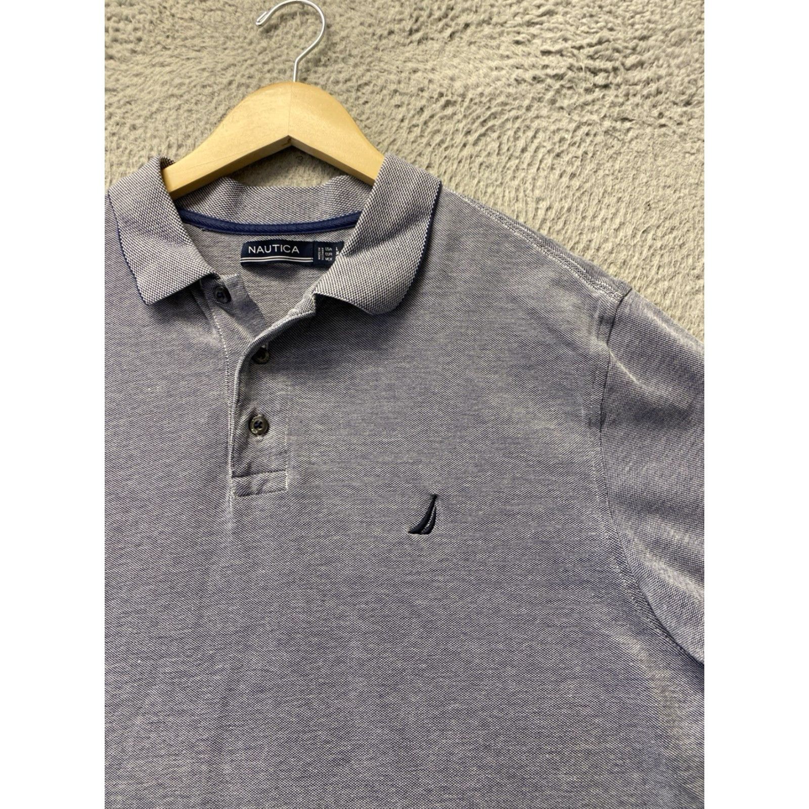 Nautica VINTAGE Nautica Polo Shirt Men Large Navy Blue Short Sleeve Casual Golf 14338 Size US L / EU 52-54 / 3 - 5 Thumbnail