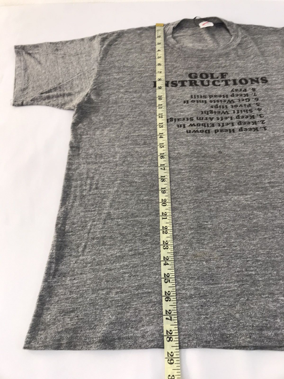 Jerzees 90s Golf Instruction Humors Tag Jerzees 13% Rayon Tee Size US XL / EU 56 / 4 - 9 Thumbnail