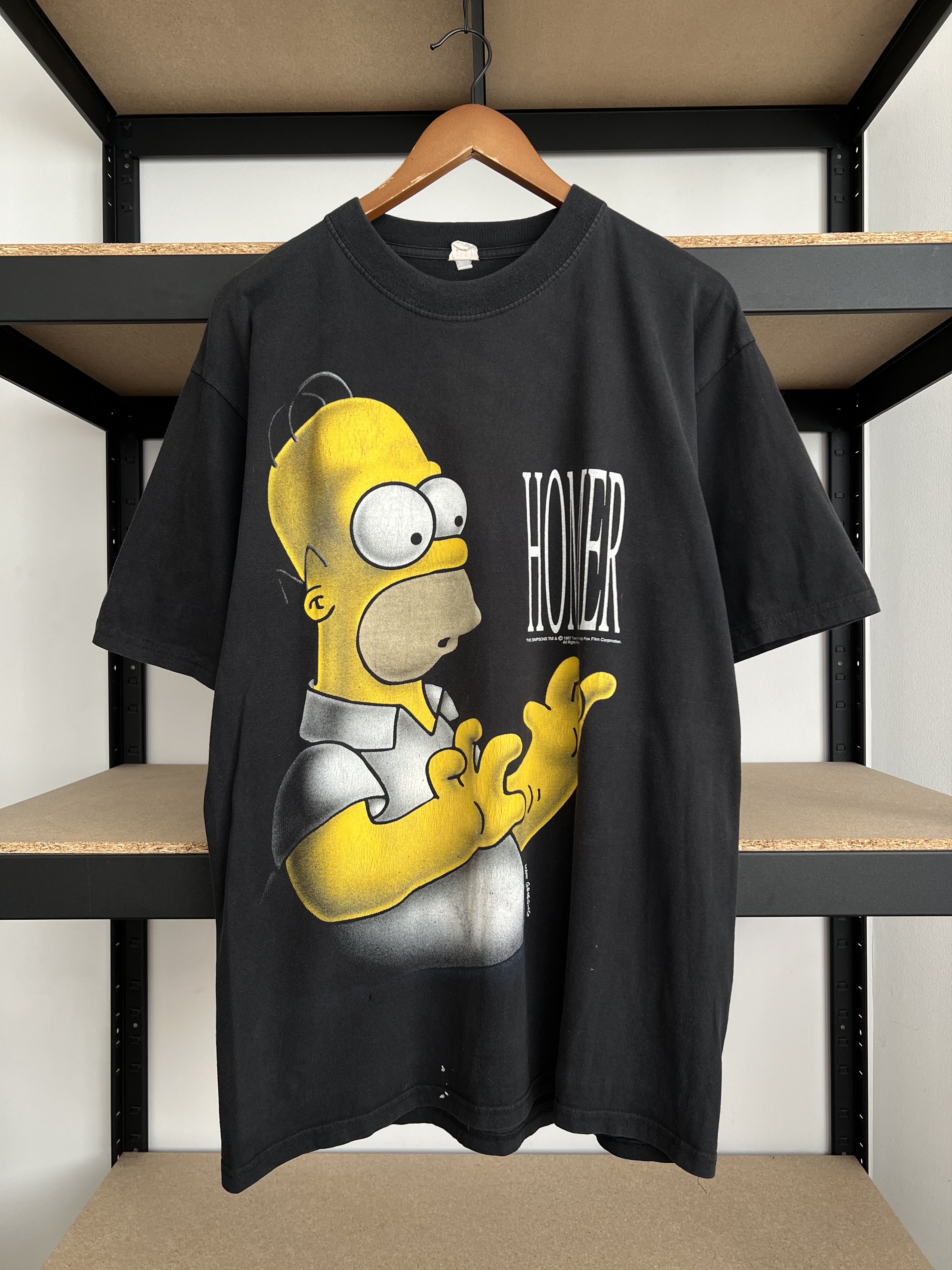 The Simpsons Vintage 1997 The Simpsons Homer Matt Groening Black T-shirt Size US L / EU 52-54 / 3 - 2 Thumbnail