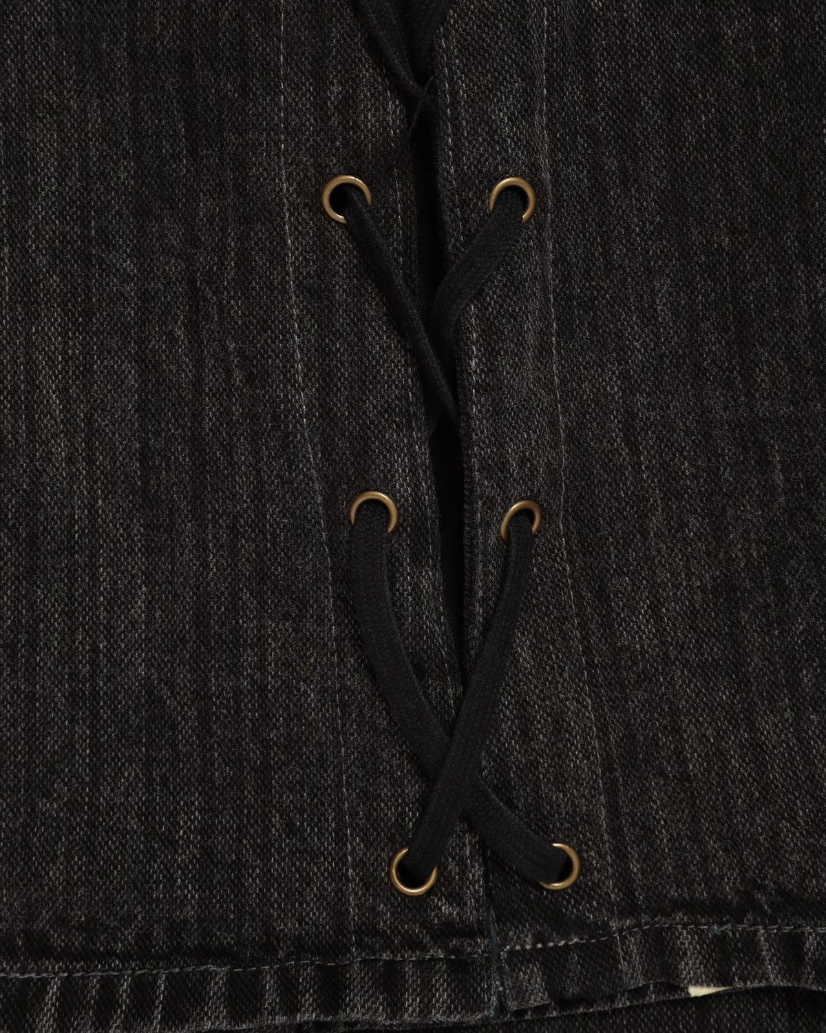 Japanese Brand × Le Grande Bleu (L.G.B.) × Tornado Mart MORGAN HOMME lace up flare jeans Size US 27 - 5 Thumbnail