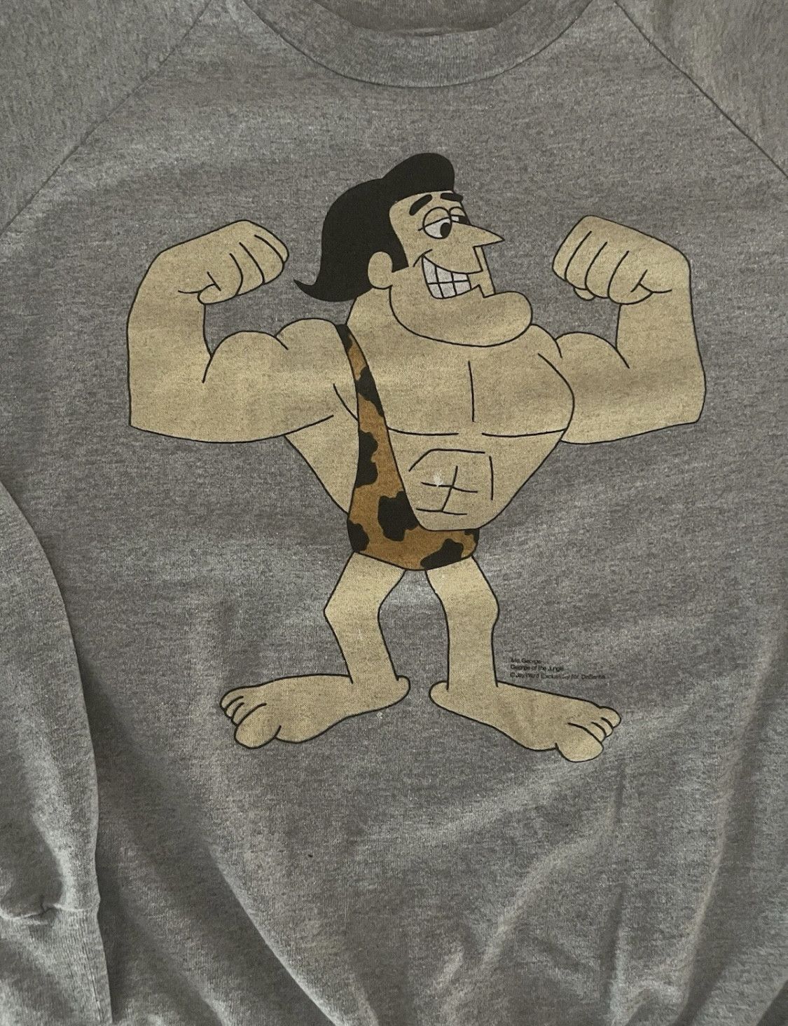 Vintage 1980s Vintage George of the Jungle Sweatshirt MADE IN USA Size US XL / EU 56 / 4 - 2 Thumbnail