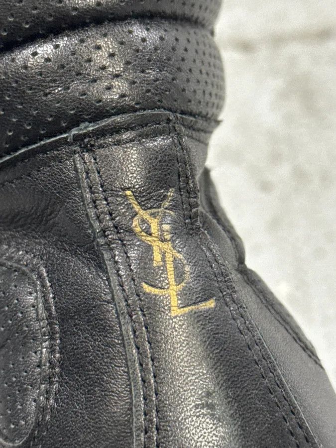 Yves Saint Laurent AW2009 Yves Saint Laurent Puma Black Lace-Up Leather Sneakers Size US 10 / EU 43 - 7 Thumbnail